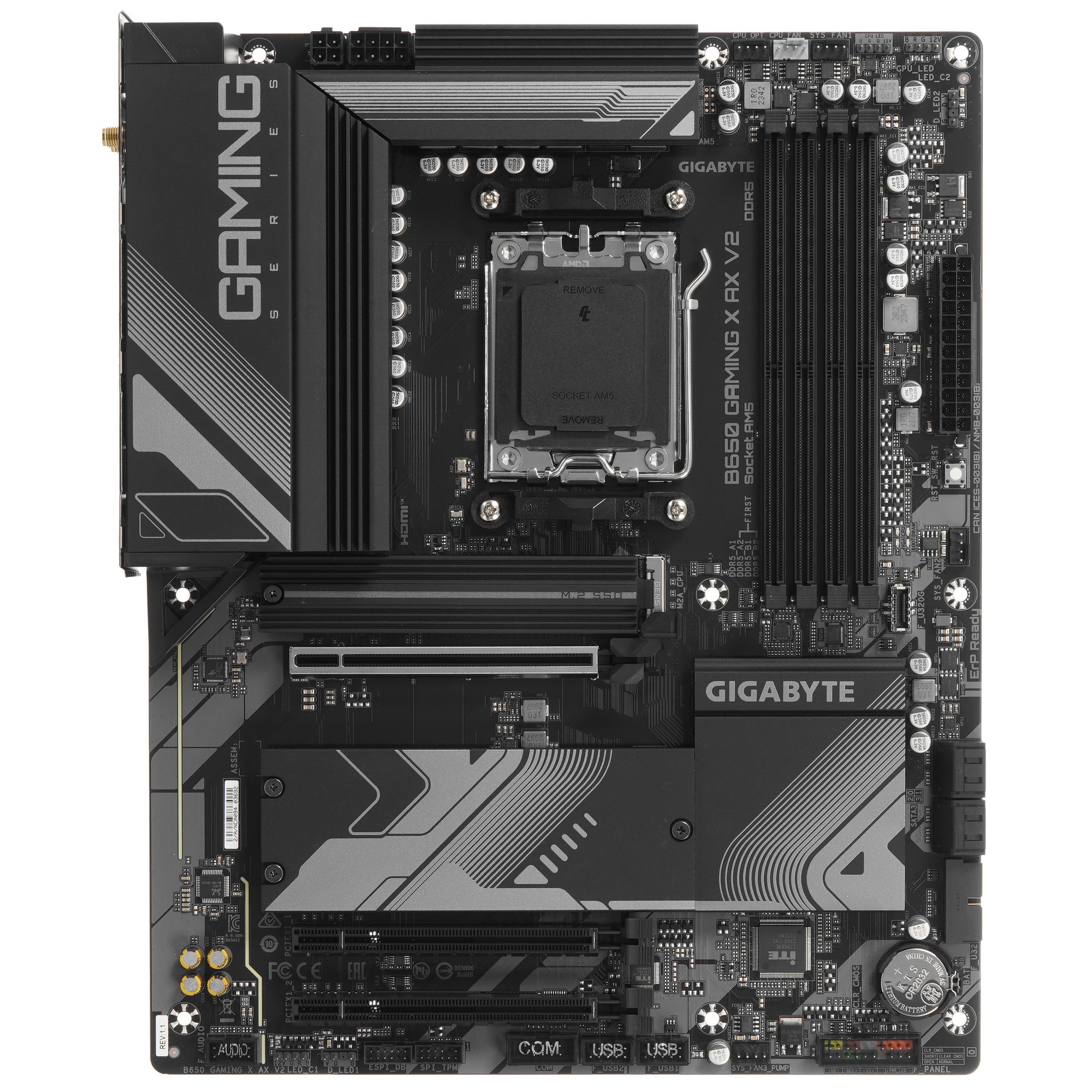 Материнская плата Gigabyte B650 GAMING X AX V2, AM5, AMD B650, 4xDDR5, 4xSATA, 3xM.2, 1xPCI-E 4.0 x1