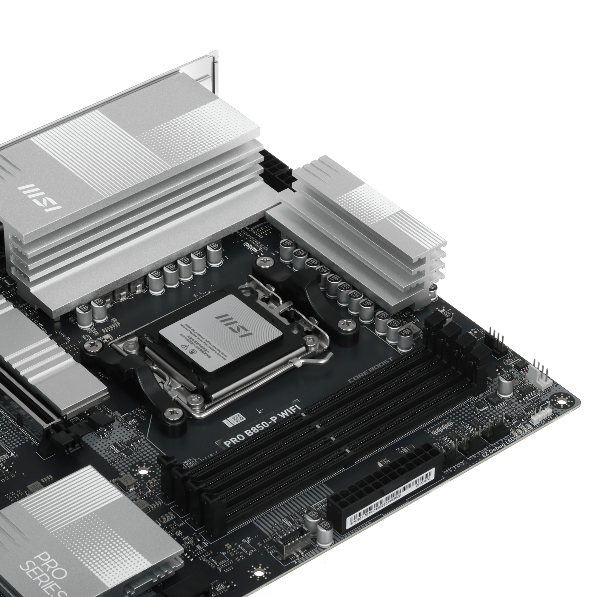 Материнская плата MSI PRO B850-P WIFI, AM5, AMD B850, 4xDDR5, 4xSATA, 3xM.2, 1xPCIe 5.0 x16, 1xPCIe