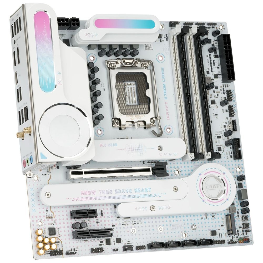 Материнская плата Maxsun MS-iCraft B760M CROSS B760 LGA1700 4xDDR5 1xPCIEx16 1xPCIEx4 1xPCIEx1 3xM.2