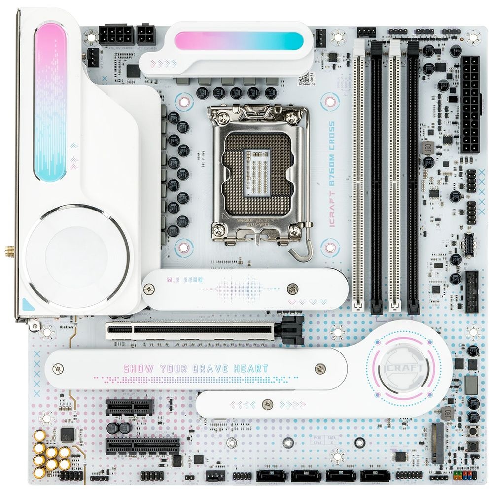 Материнская плата Maxsun MS-iCraft B760M CROSS B760 LGA1700 4xDDR5 1xPCIEx16 1xPCIEx4 1xPCIEx1 3xM.2