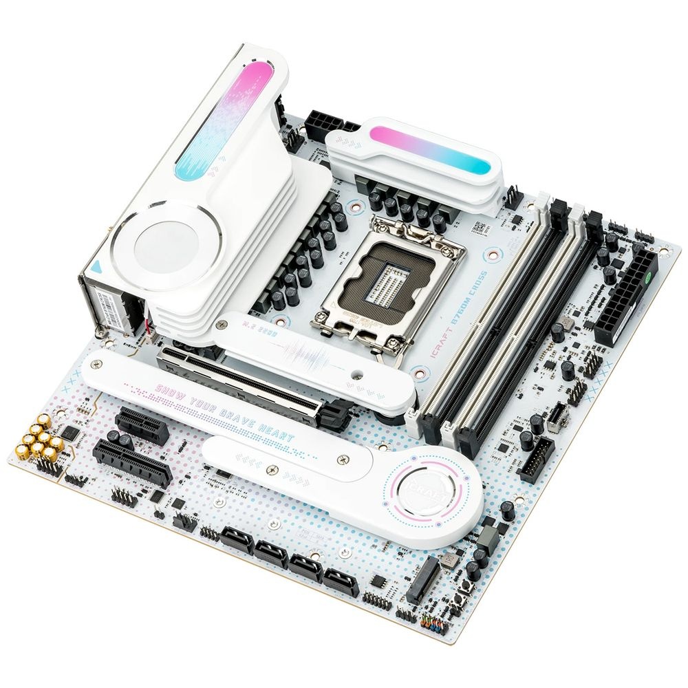 Материнская плата Maxsun MS-iCraft B760M CROSS B760 LGA1700 4xDDR5 1xPCIEx16 1xPCIEx4 1xPCIEx1 3xM.2