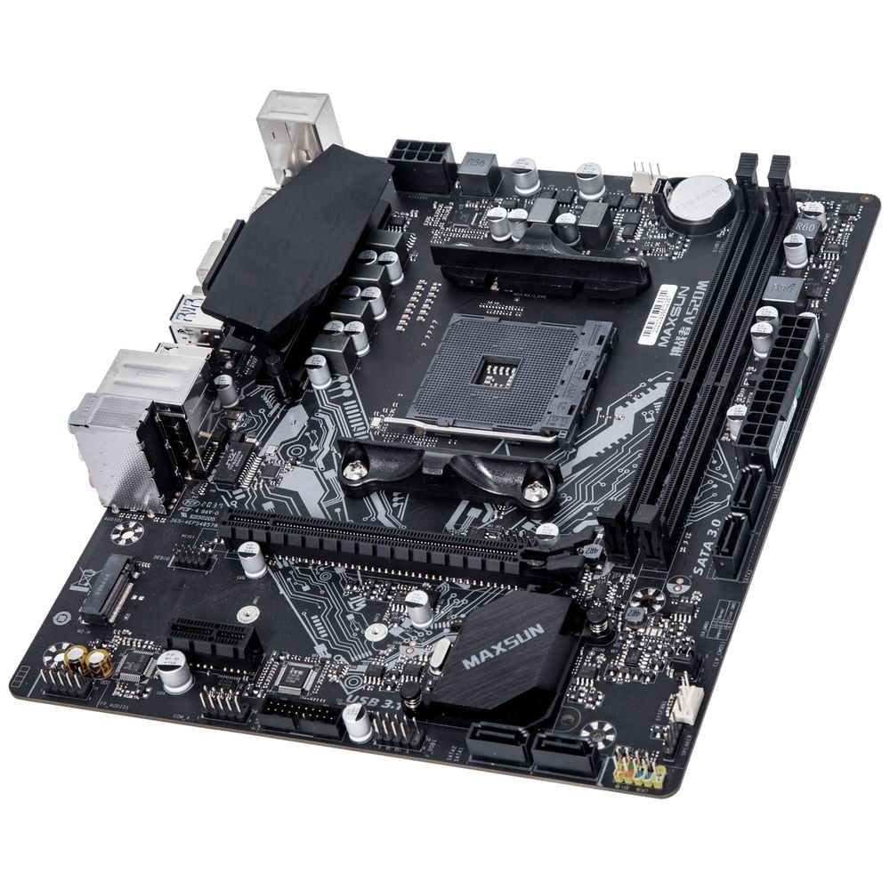 Материнская плата Maxsun MS-Challenger A520M A520, AM4, 2xDDR4, 1*PCIEx16, 1*PCIEx1, 1*M.2, 4*USB3.2
