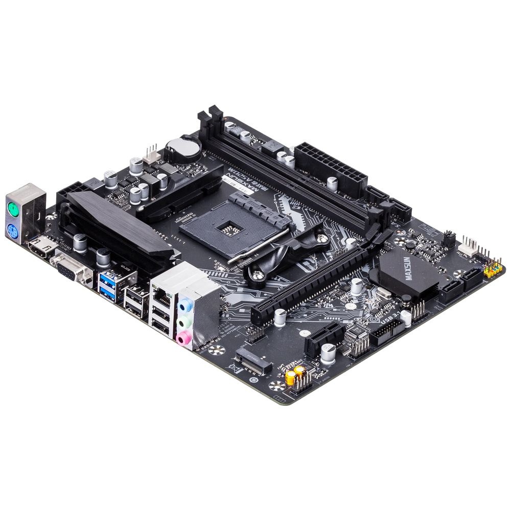 Материнская плата Maxsun MS-Challenger A520M A520, AM4, 2xDDR4, 1*PCIEx16, 1*PCIEx1, 1*M.2, 4*USB3.2