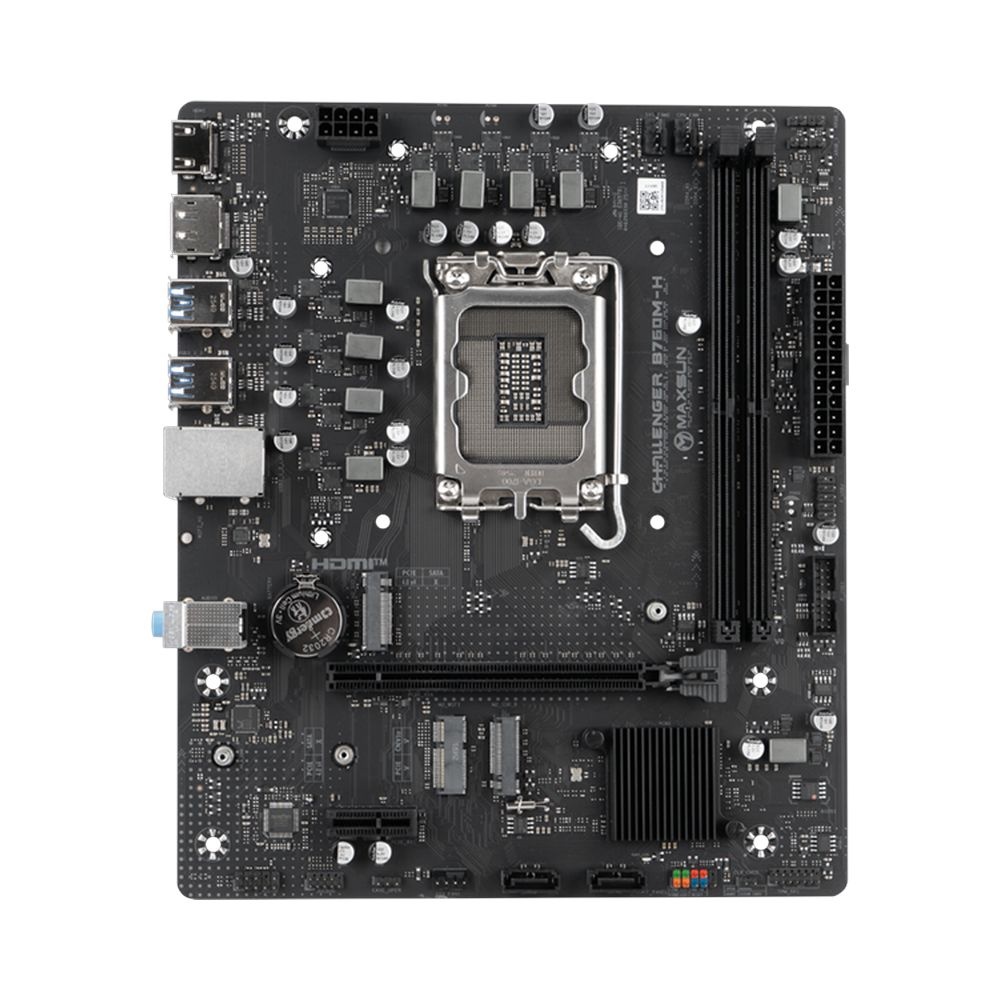 Материнская плата MAXSUN Challenger B760M-H, LGA 1700, Intel B760, 2xDDR4, 2xSATA, 2xM.2, 1xPCIe 4.0