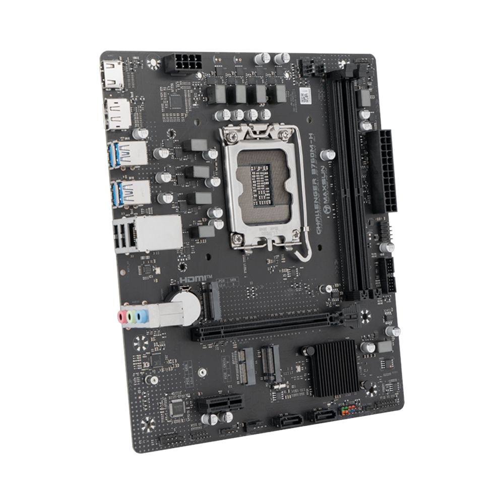 Материнская плата MAXSUN Challenger B760M-H, LGA 1700, Intel B760, 2xDDR4, 2xSATA, 2xM.2, 1xPCIe 4.0