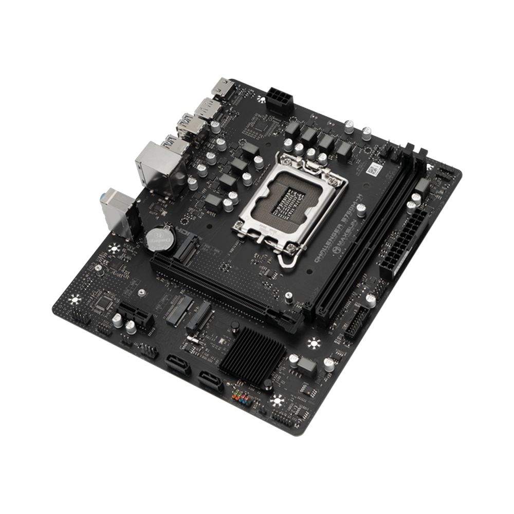 Материнская плата MAXSUN Challenger B760M-H, LGA 1700, Intel B760, 2xDDR4, 2xSATA, 2xM.2, 1xPCIe 4.0