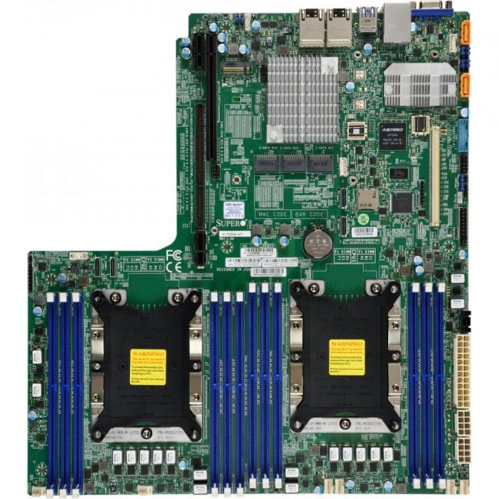 Материнская плата SuperMicro MBD-X11DDW-NT-B 12.3" x 13.4"  LGA 3647  Up to 1.5TB 3DS ECC RDIMM  nte