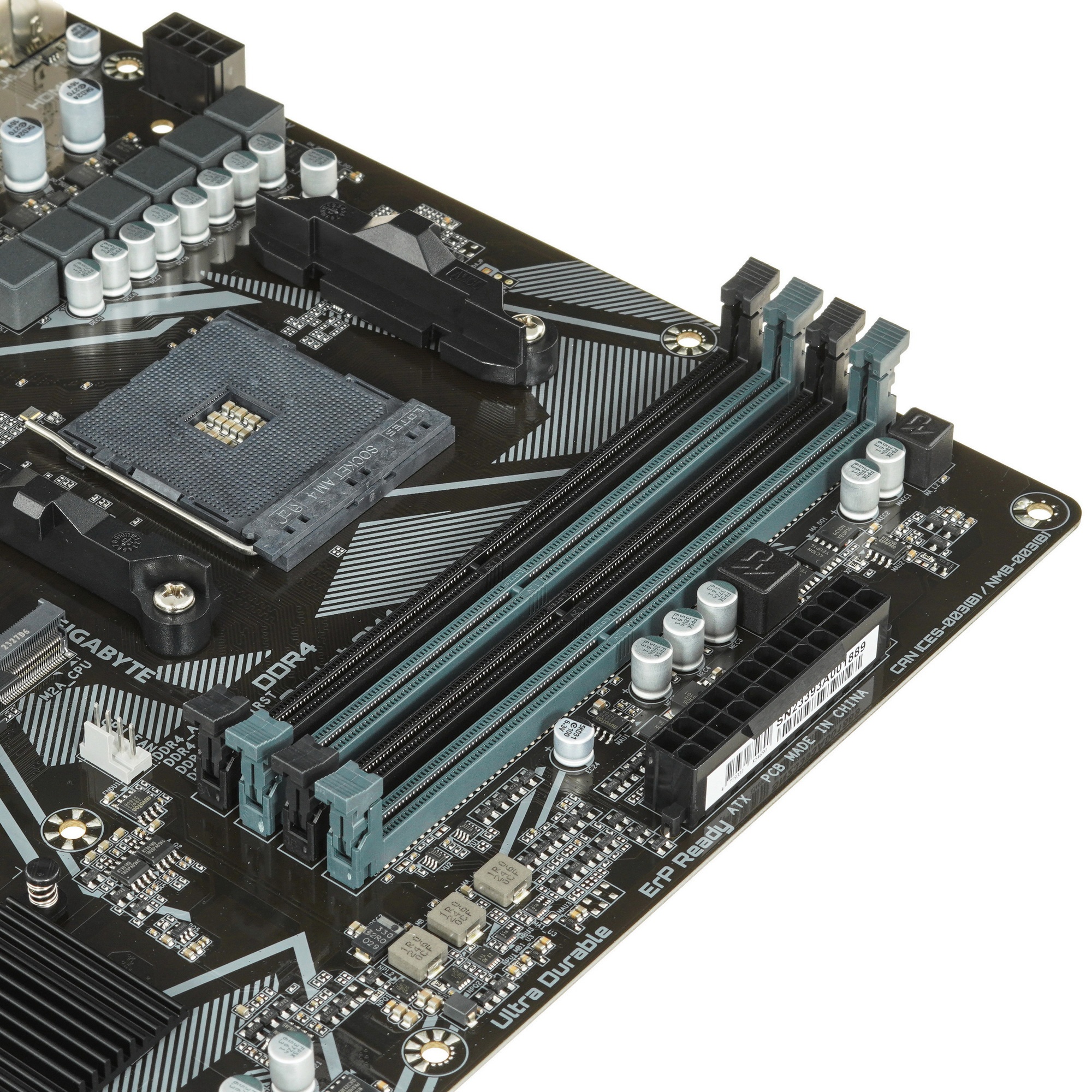 Материнская плата Gigabyte A520M DS3H V2  (V1.1), AM4, AMD A520, 4xDDR4, 4xSATA, 1xM.2, 1xPCIe 3.0 x
