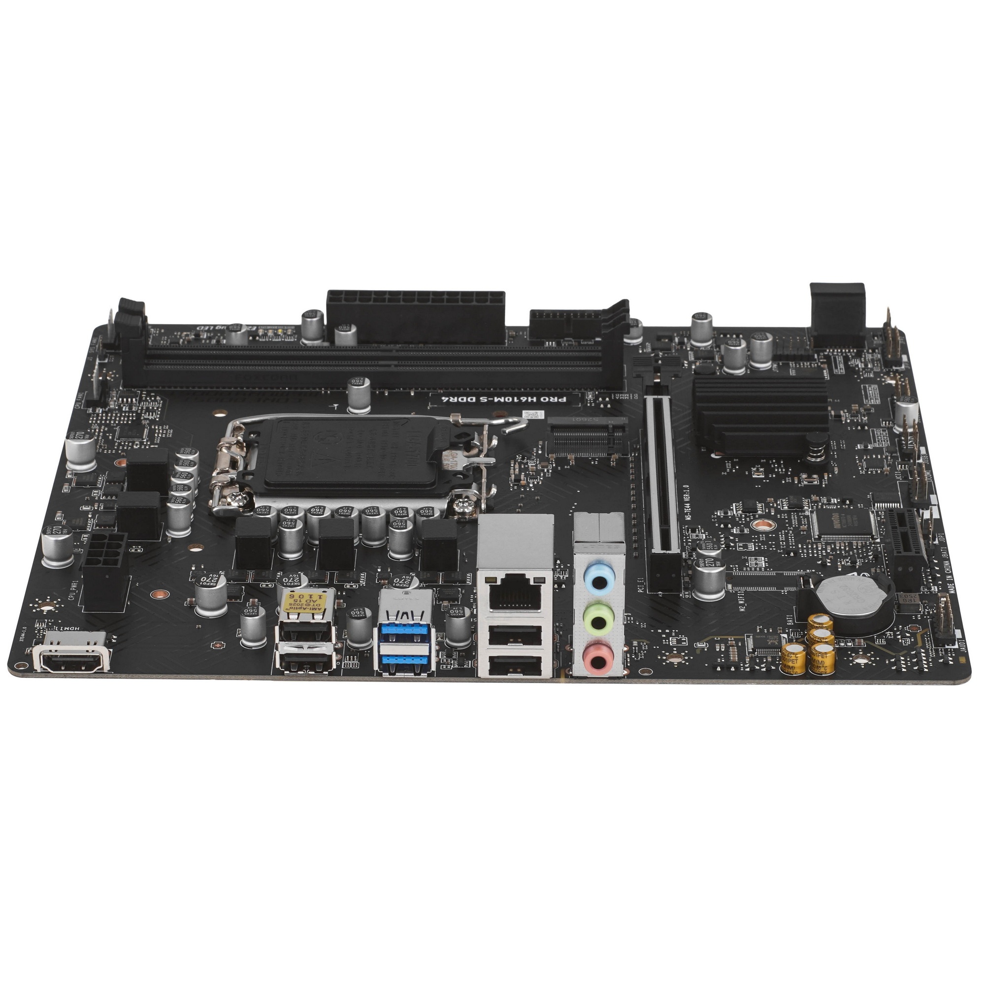 Материнская плата MSI PRO H610M-S DDR4, LGA 1700, Intel H610, 2xDDR4, 2xSATA, 1xM.2, 1xPCIe 4.0 x16,