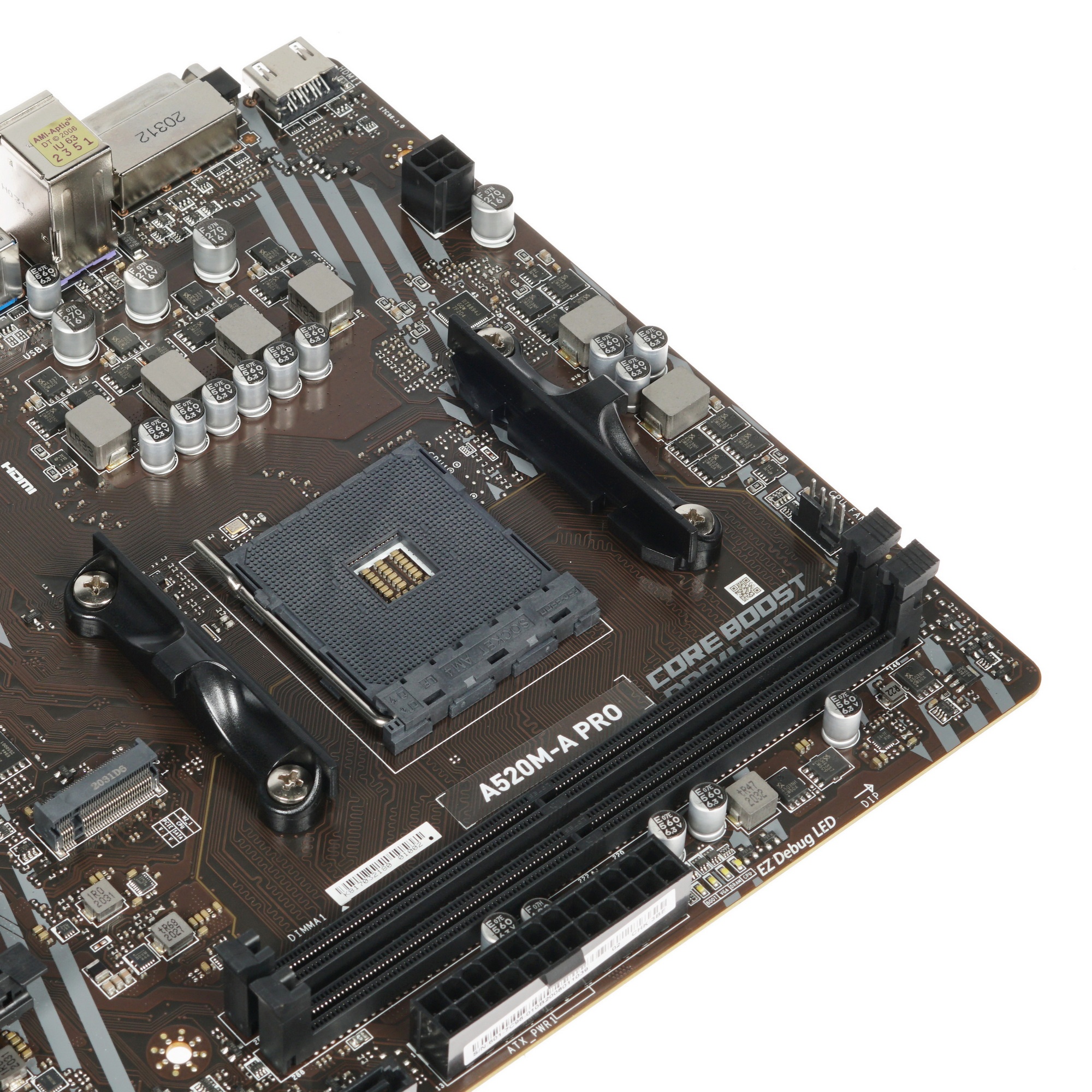 Материнская плата MSI A520M-A PRO, AM4, AMD A520, 2xDDR4, 4xSATA, 1xM.2, 1xPCIe 3.0 x16, 1xDVI-D, 1x