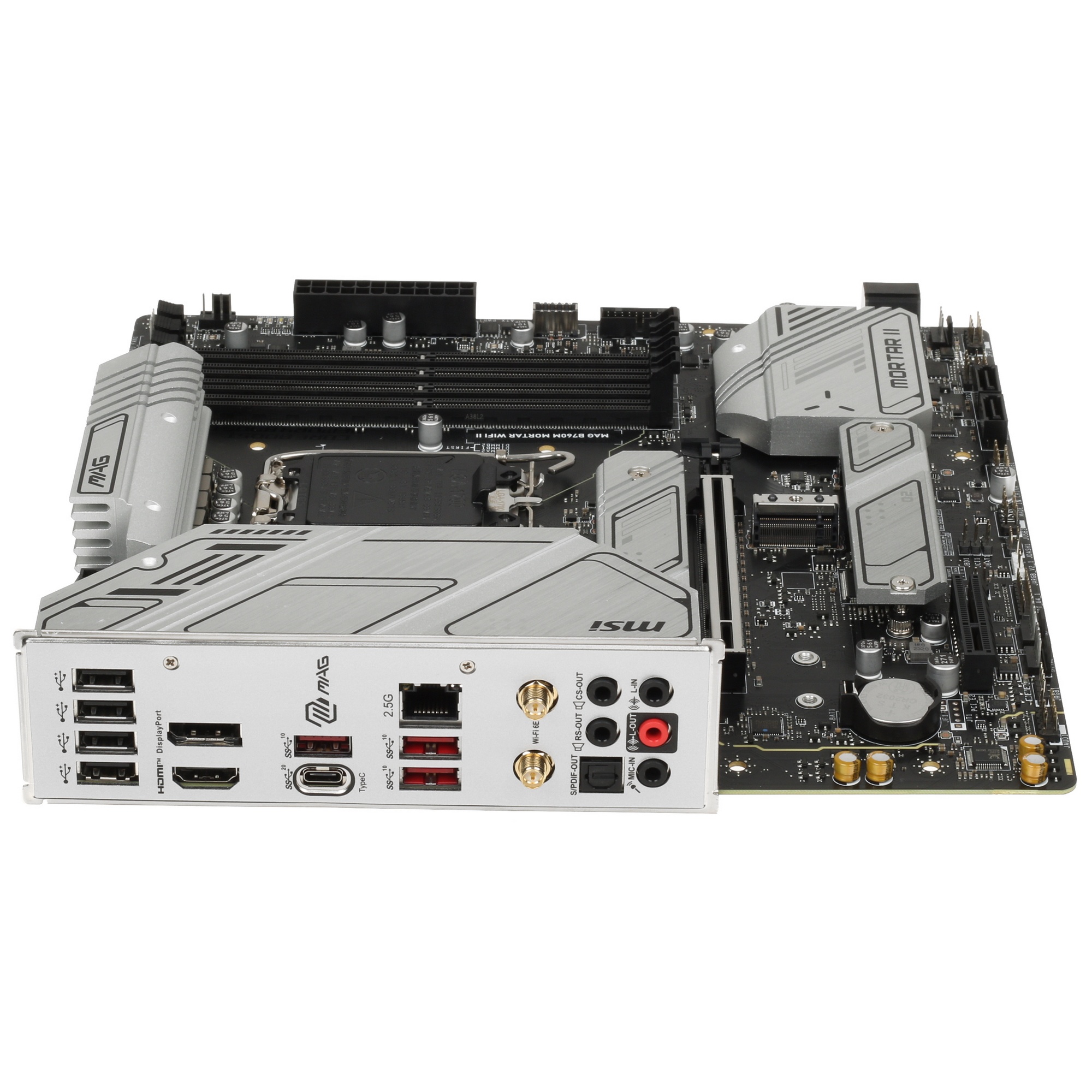 Материнская плата MSI MAG B760M MORTAR WIFI II, LGA 1700, Intel B760, 4xDDR5, 4xSATA, 3xM.2, 1xPCIe