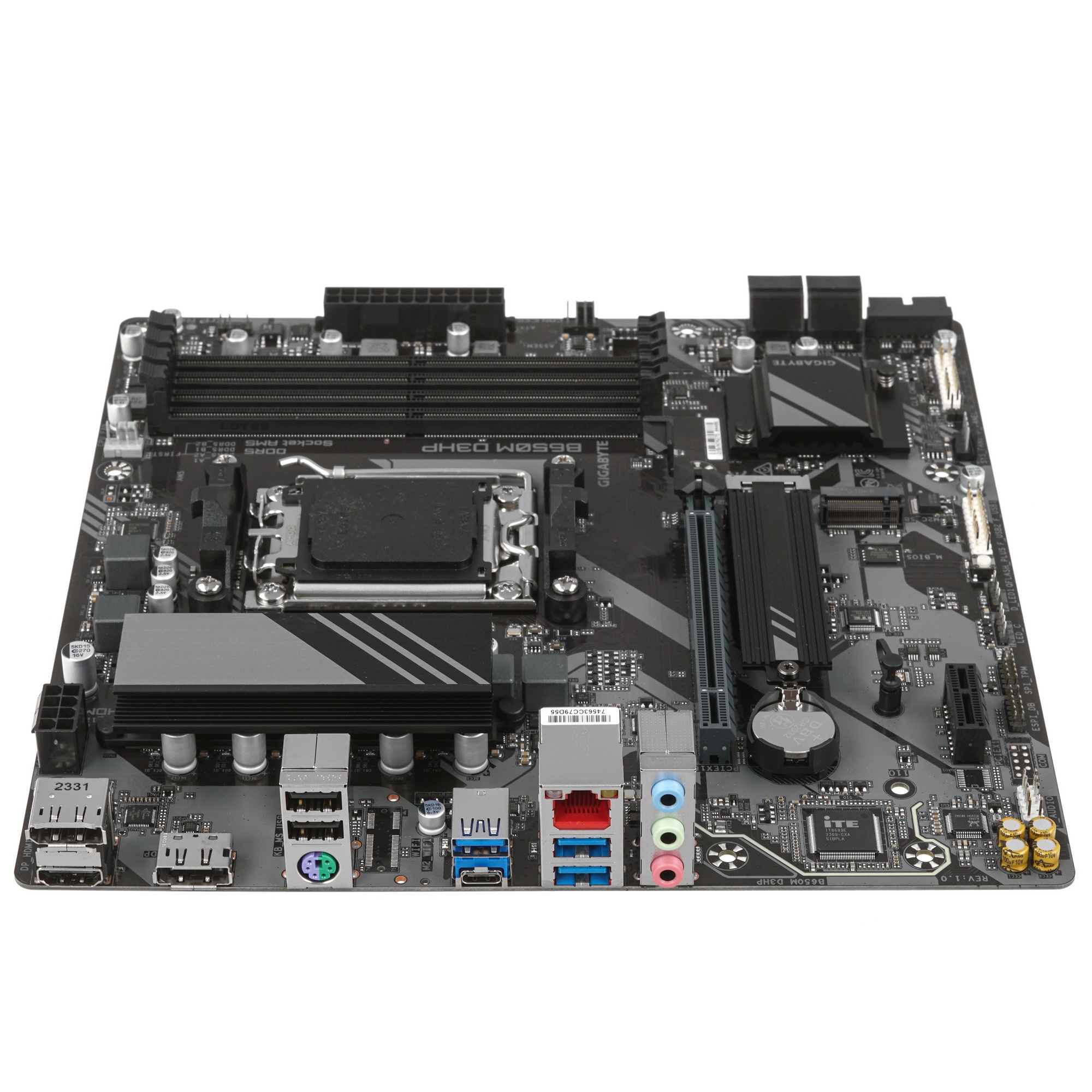 Материнская плата Gigabyte B650M D3HP, AM5, AMD B650, 4xDDR5, 4xSATA, 2xM.2, 1xPCI-E 4.0 x16, 1xPCI-
