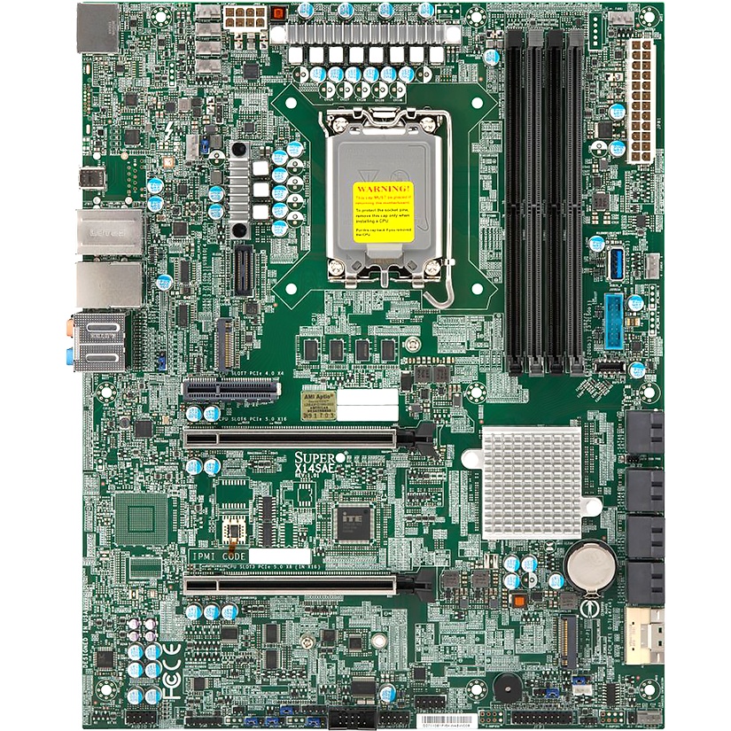 Материнская плата Supermicro X14SAE ATX, W880, LGA1851 Intel Core Ultra 9/7/5 and Core Ultra 7/5 Plu