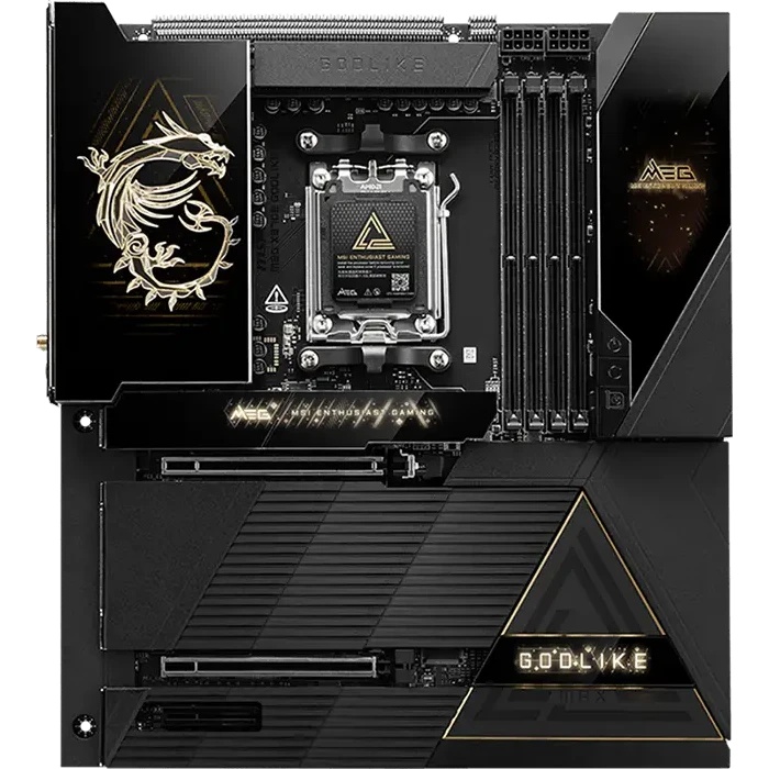 Материнская плата MSI MEG X870E GODLIKE MAX X870E, AM5, 4*DDR5, 2*PCIEx16, 1*PCIEx4, 5*M.2, 5*TypeC,