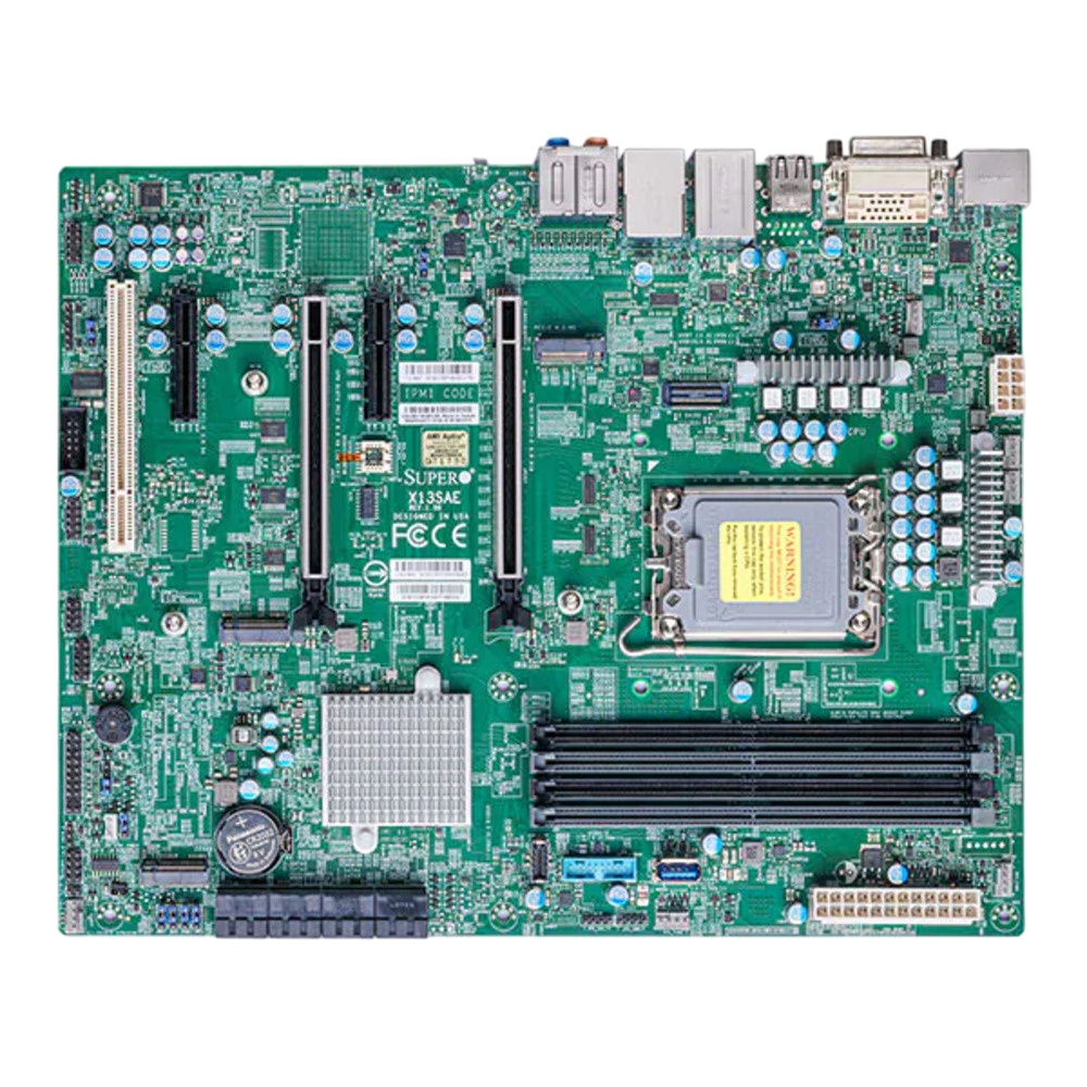 Материнская плата Supermicro X13SAE bundle, LGA1700, Intel W680, 4xDDR5, 8xSATA, 3xM.2, 2xPCIe 5.0 x