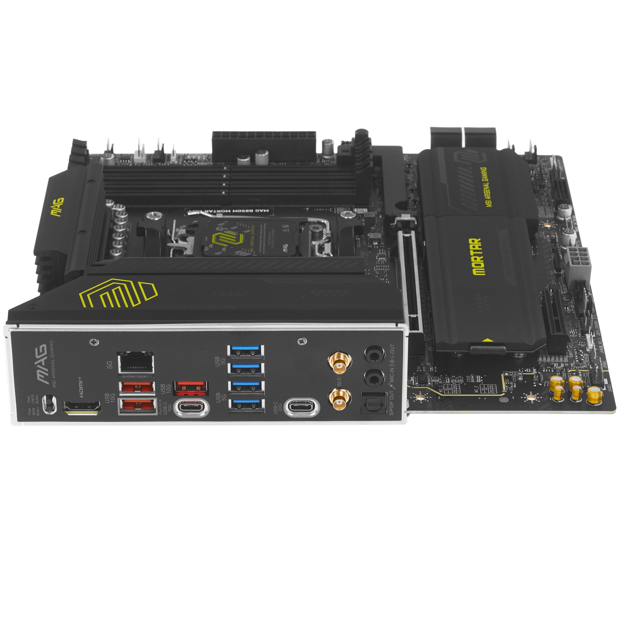 Материнская плата MSI MAG B850M MORTAR WIFI B850, AM5, 4*DDR5, 1*PCIEx16, 1*PCIEx4, 3*M.2, 3*TypeC,