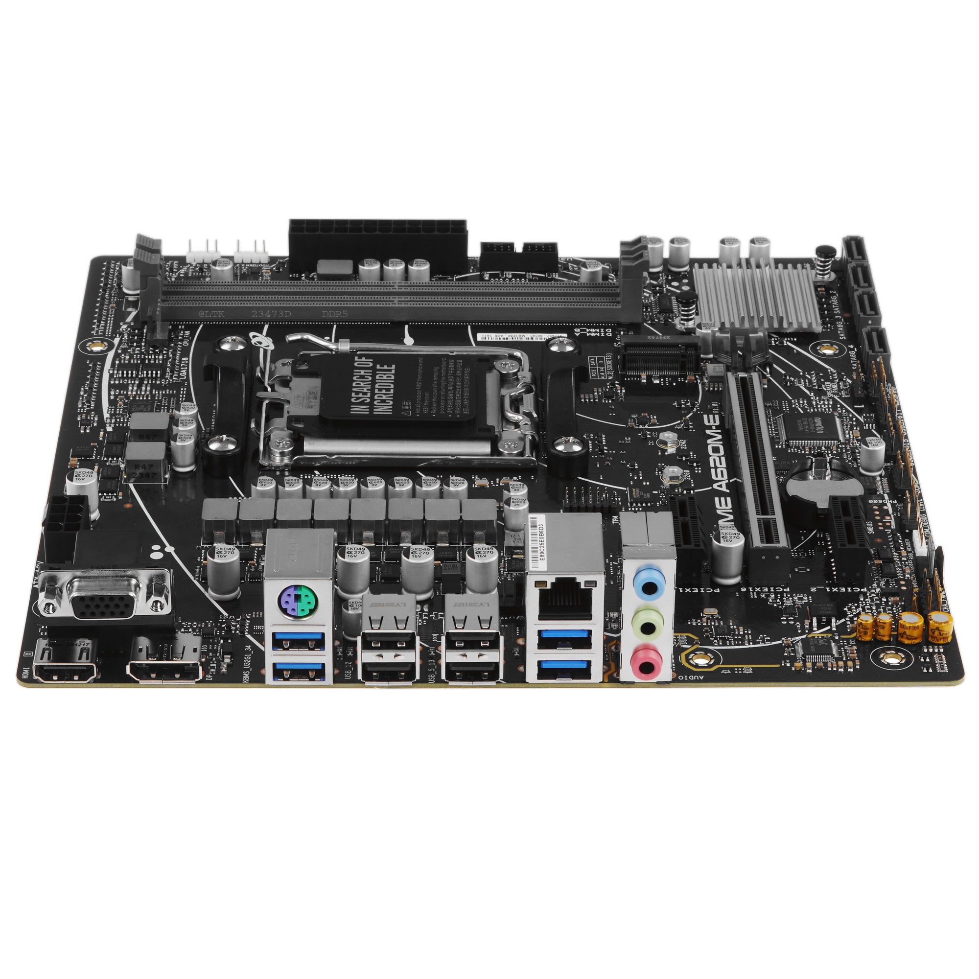 Материнская плата ASUS PRIME A620M-E-CSM, AM5, AMD A620, 2xDDR5, 4xSATA, 1xM.2, 1xPCI-E 4.0 x16, 1xP