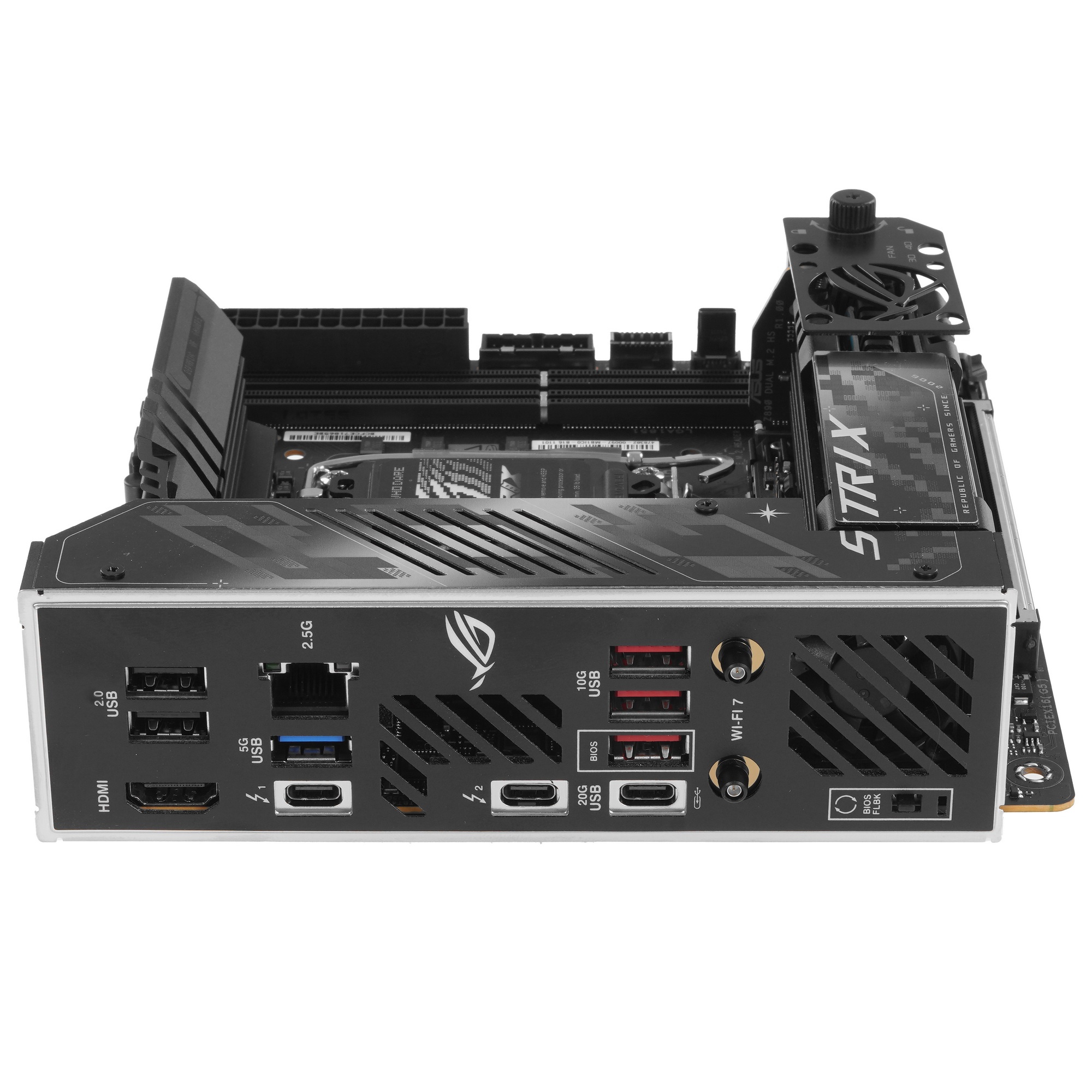 Материнская плата ASUS ROG STRIX Z890-I GAMING WIFI, LGA 1700, Intel Z890, 2xDDR5, 2xSATA, 2xM.2, 1x