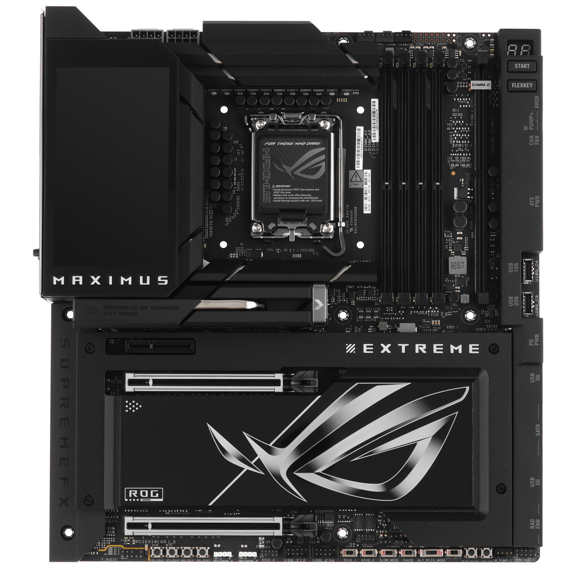 Материнская плата ASUS ROG MAXIMUS Z890 EXTREME, LGA 1851, Intel Z890, 4xDDR5, 4xSATA, 4xM.2, 1xPCI-