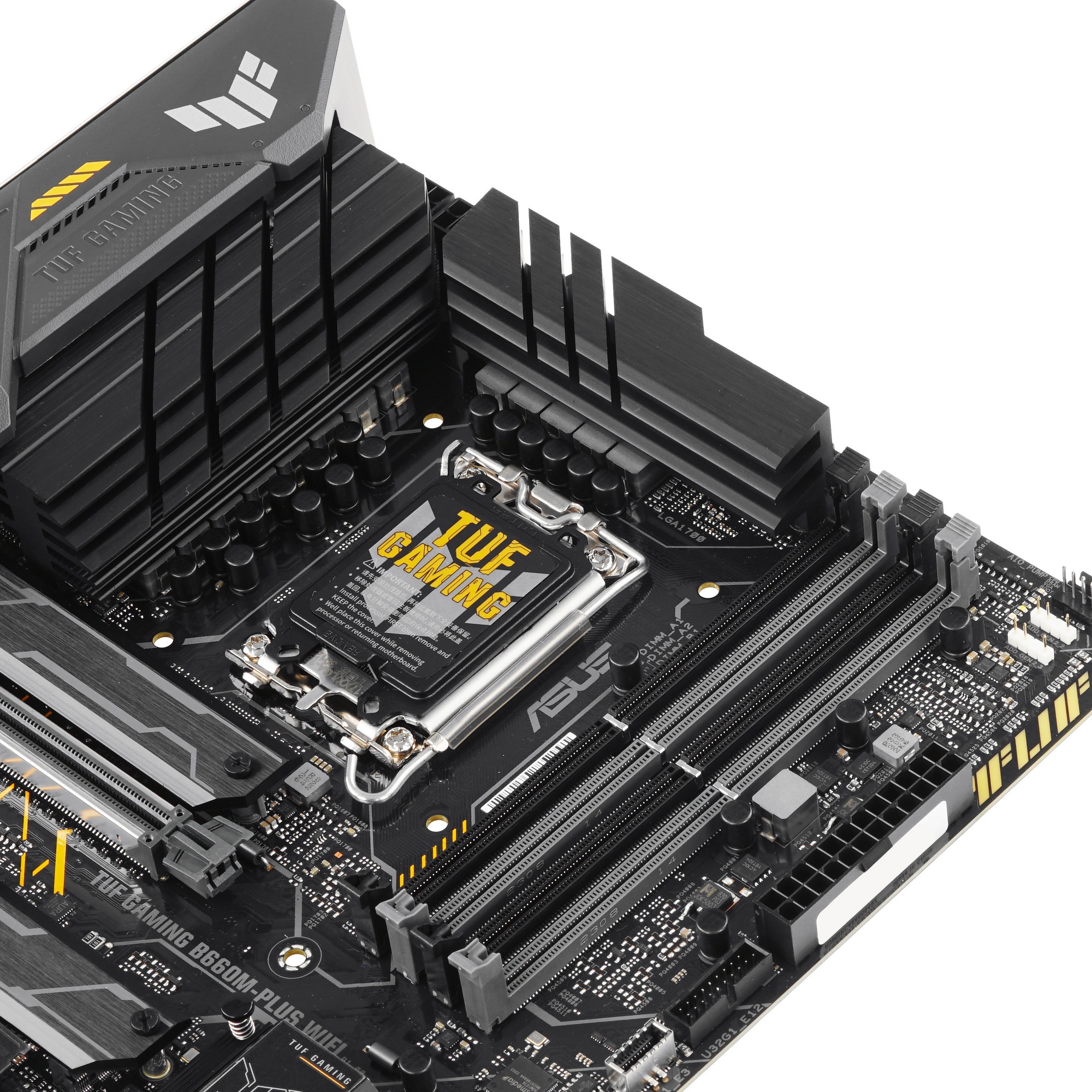 Материнская плата ASUS TUF GAMING B660M-PLUS WIFI, LGA 1700, Intel B660, 4xDDR5, 4xSATA, 2xM.2, 1xPC