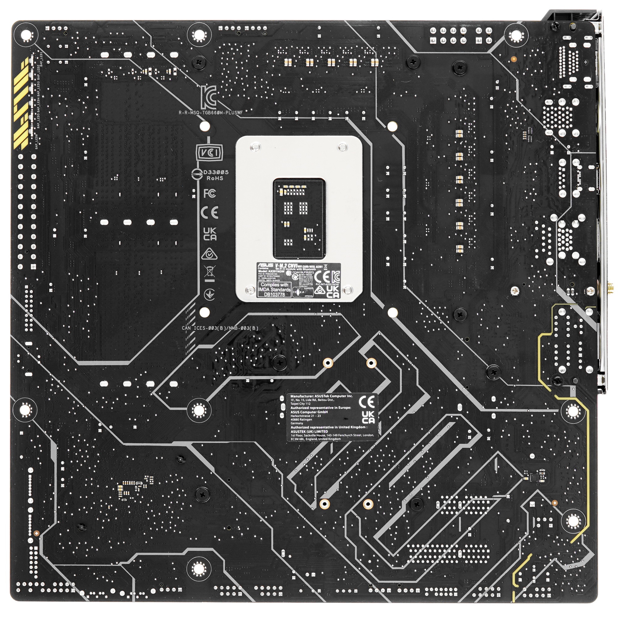 Материнская плата ASUS TUF GAMING B660M-PLUS WIFI, LGA 1700, Intel B660, 4xDDR5, 4xSATA, 2xM.2, 1xPC