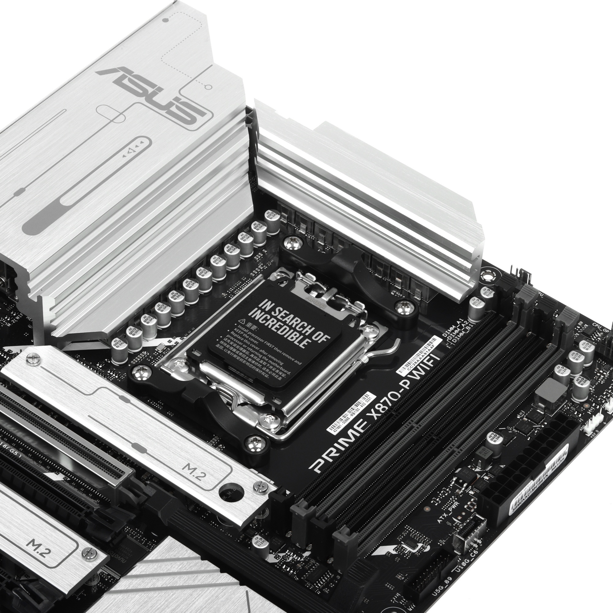 Материнская плата ASUS PRIME X870-P WIFI, AM5, AMD X870, 4xDDR5, 2xSATA, 4xM.2, 1xPCI-E 5.0 x16, 2xP