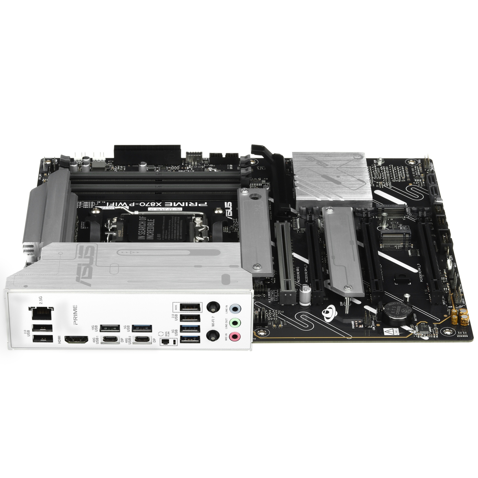 Материнская плата ASUS PRIME X870-P WIFI, AM5, AMD X870, 4xDDR5, 2xSATA, 4xM.2, 1xPCI-E 5.0 x16, 2xP