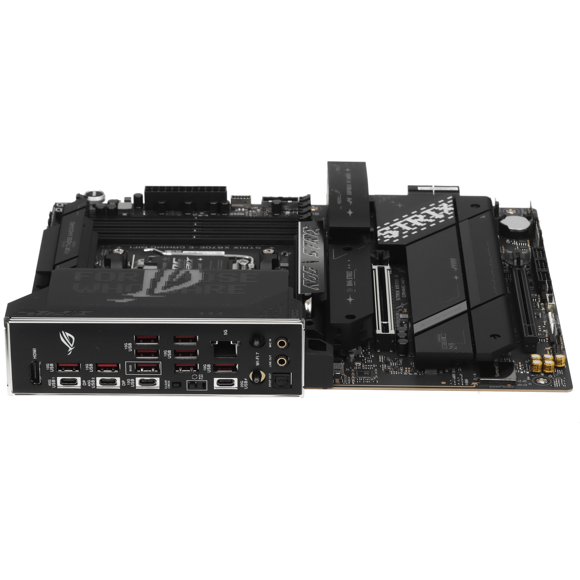 Материнская плата ASUS ROG STRIX X870E-E GAMING WIFI, AM5, AMD X870E, 4xDDR5, 4xSATA, 5xM.2, 1xPCI-E