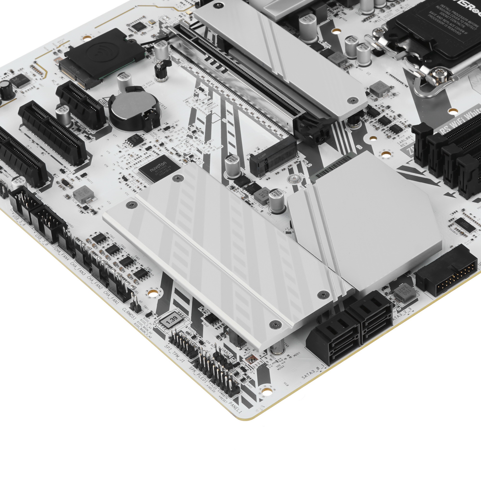 Материнская плата ASRock Z890 Pro RS WiFi White, LGA 1851, Intel Z890, 4xDDR5, 4xSATA, 4xM.2, 1xPCIe