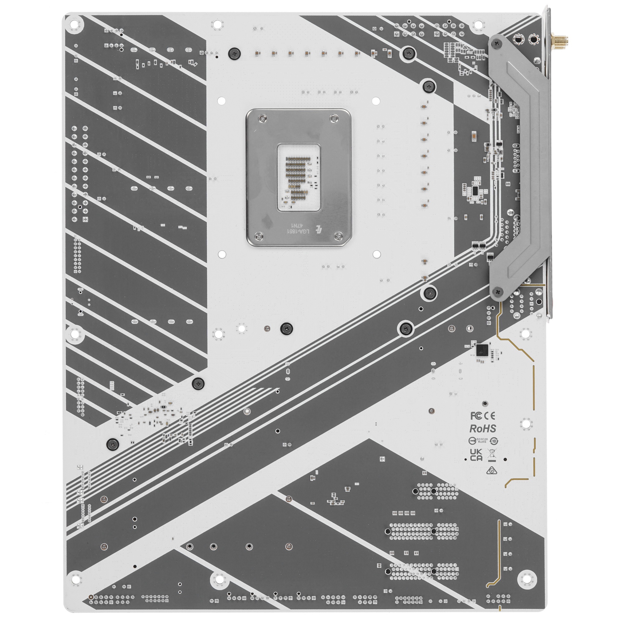 Материнская плата ASRock Z890 Pro RS WiFi White, LGA 1851, Intel Z890, 4xDDR5, 4xSATA, 4xM.2, 1xPCIe