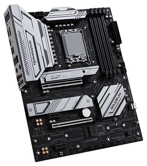 Материнская плата MAXSUN MS-Terminator Z890-A, LGA1851, Z890, 4*DDR5, 4*SATA3, 4*M.2, USB 3.2, USB 2