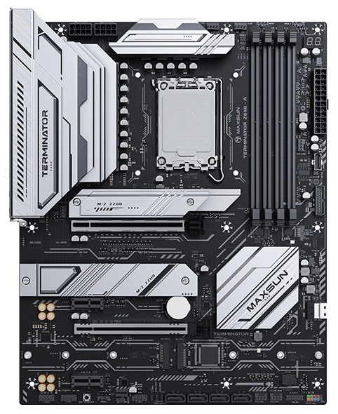 Материнская плата MAXSUN MS-Terminator Z890-A, LGA1851, Z890, 4*DDR5, 4*SATA3, 4*M.2, USB 3.2, USB 2