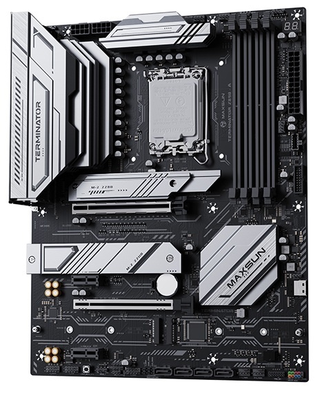 Материнская плата MAXSUN MS-Terminator Z890-A, LGA1851, Z890, 4*DDR5, 4*SATA3, 4*M.2, USB 3.2, USB 2