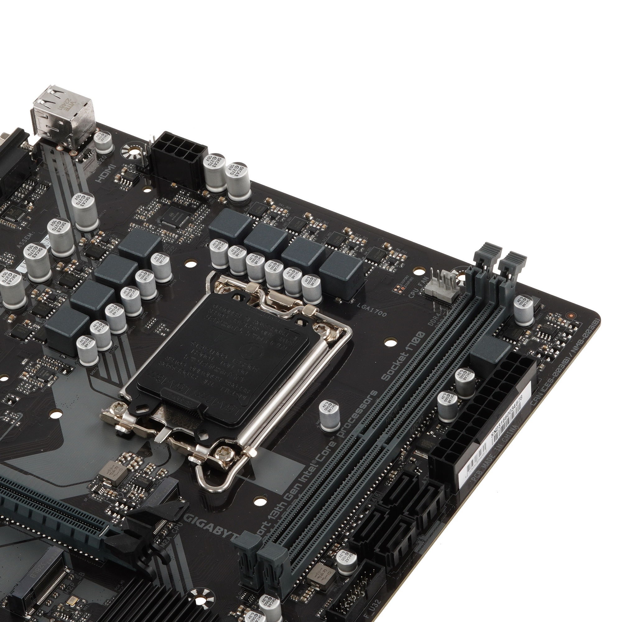 Материнская плата Gigabyte B760M H DDR4, LGA 1700, Intel B760, 2xDDR4, 4xSATA, 2xM.2, 1xPCIe 4.0 x16