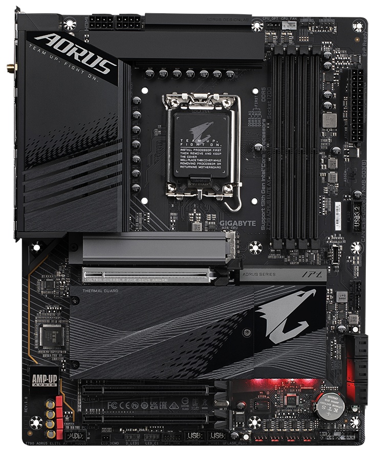 Материнская плата Gigabyte Z790 AORUS ELITE AX, LGA 1700, Intel Z790, 4xDDR5, 6xSATA, 4xM.2, 1xPCI-E