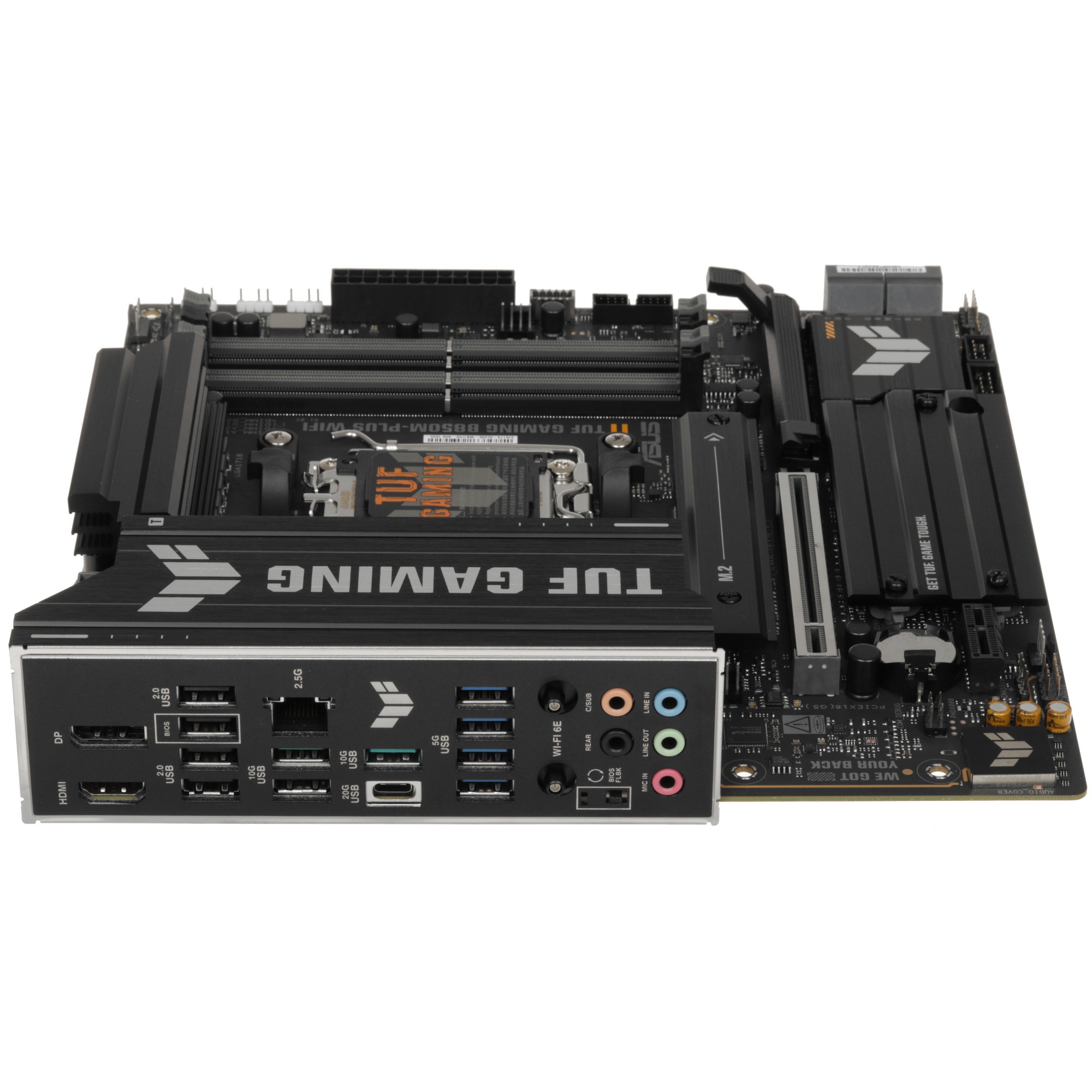 Материнская плата ASUS TUF GAMING B850M-PLUS WIFI, AM5, AMD B850, 4xDDR5, 4xSATA, 3xM.2, 1xPCIe 4.0