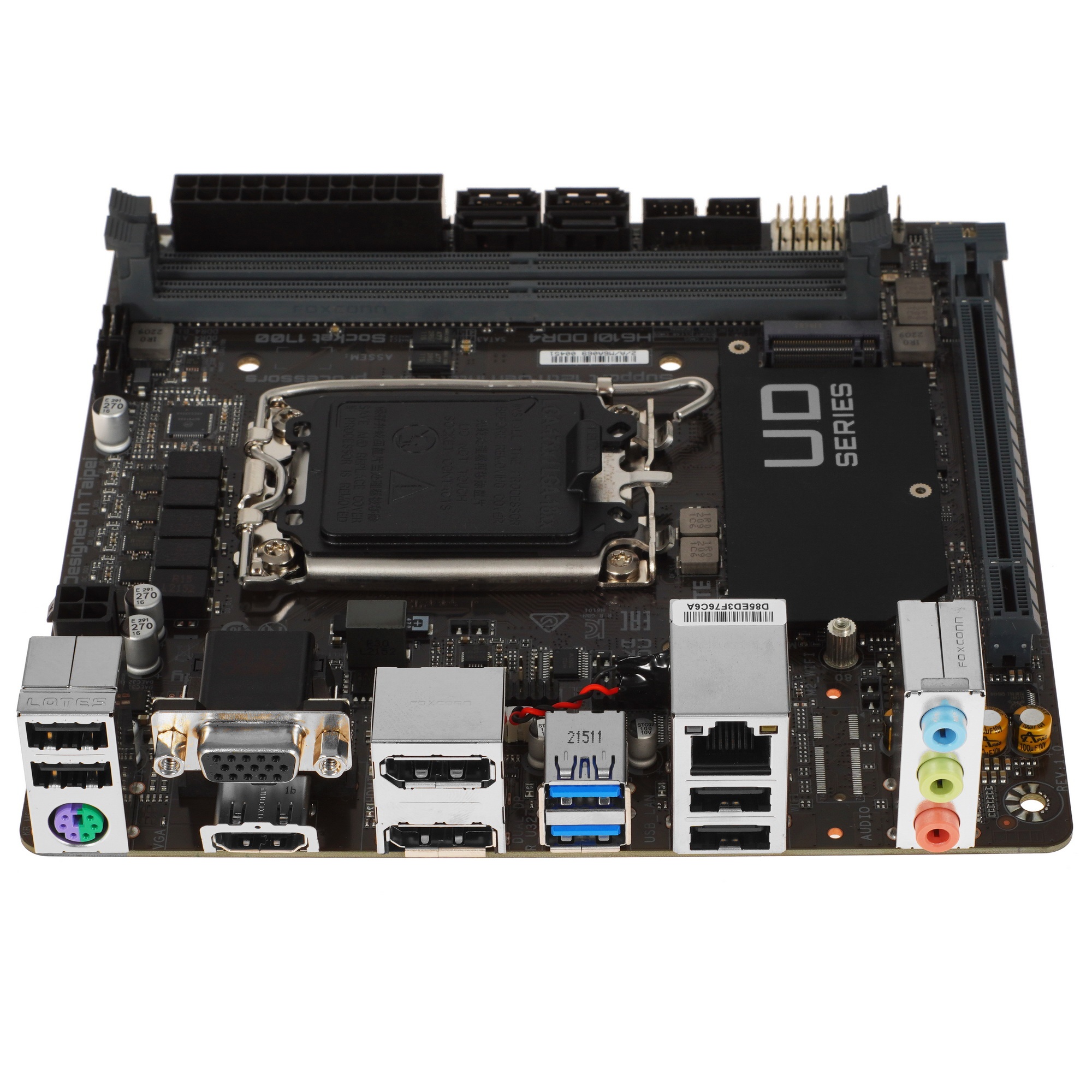 Материнская плата Gigabyte H610I DDR4, LGA 1700, Intel H610, 2xDDR4, 4xSATA, 1xM.2, 1xPCIe 4.0 x16,