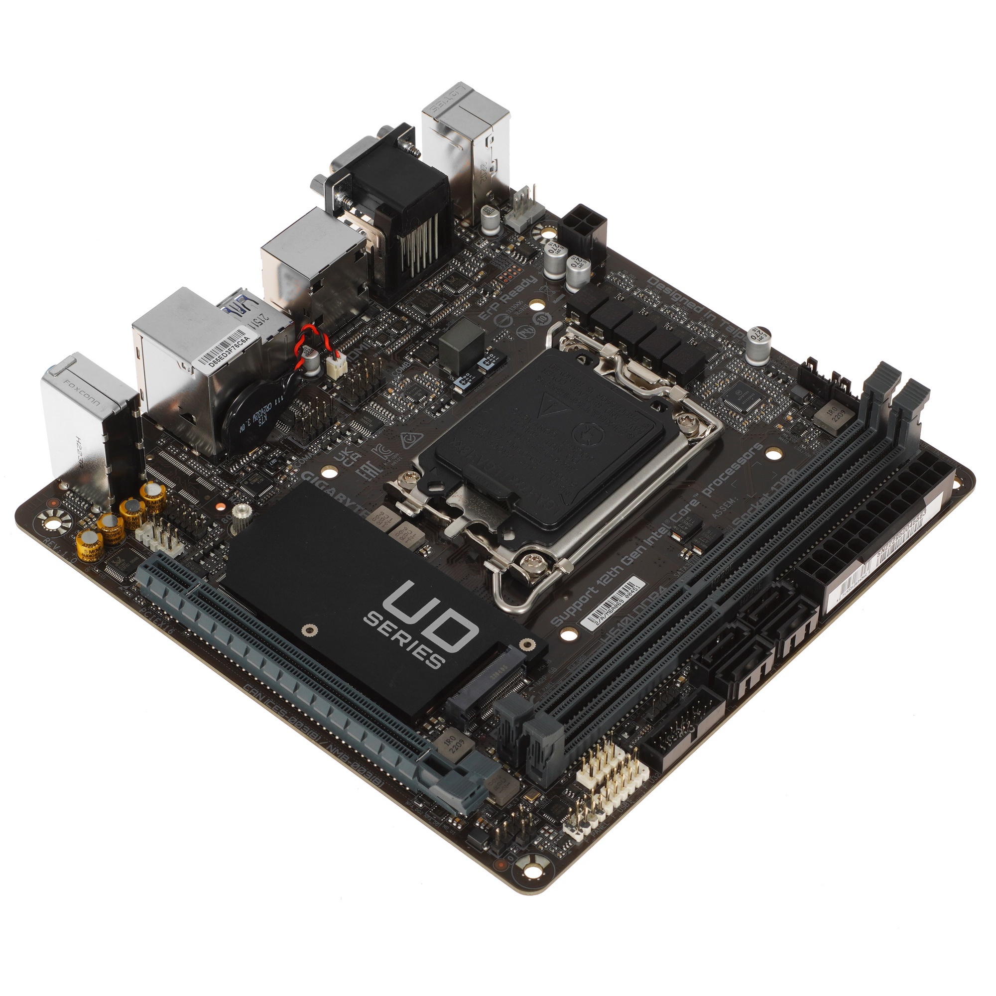 Материнская плата Gigabyte H610I DDR4, LGA 1700, Intel H610, 2xDDR4, 4xSATA, 1xM.2, 1xPCIe 4.0 x16,
