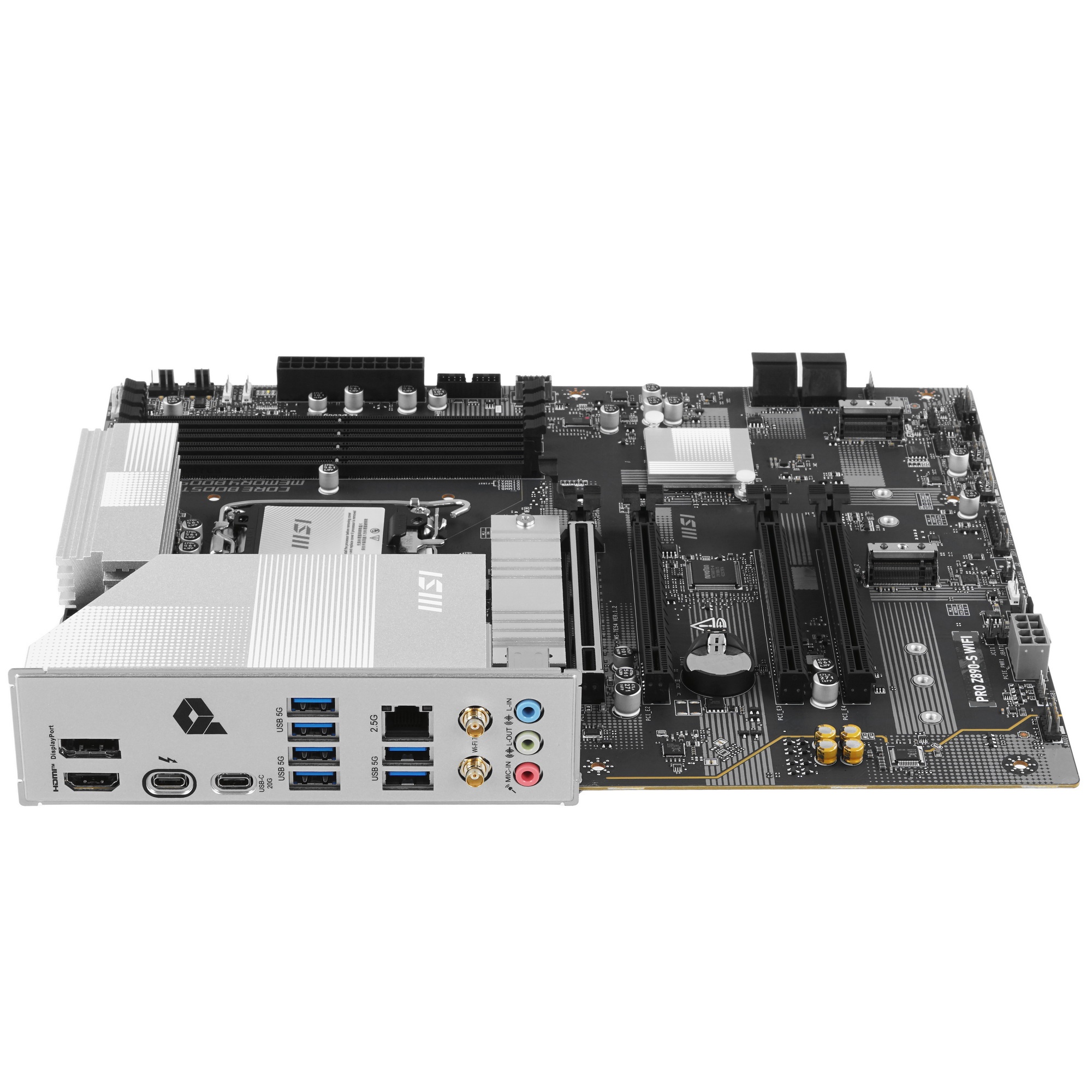 Материнская плата MSI PRO Z890-S WIFI, LGA 1851, Intel Z890, 4xDDR5, 4xSATA, 3xM.2, 1xPCIe 5.0 x16,
