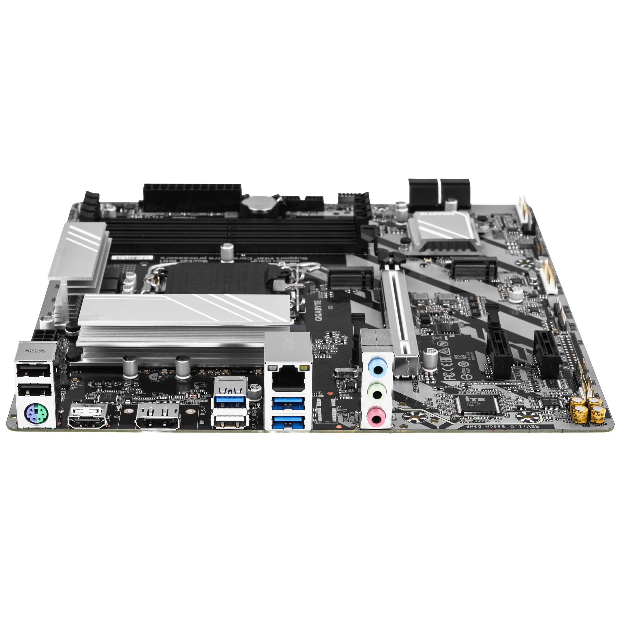 Материнская плата Gigabyte B860M D3HP, LGA 1851, Intel B860, 4xDDR5, 4xSATA, 2xM.2, 1xPCIe 5.0 x16,