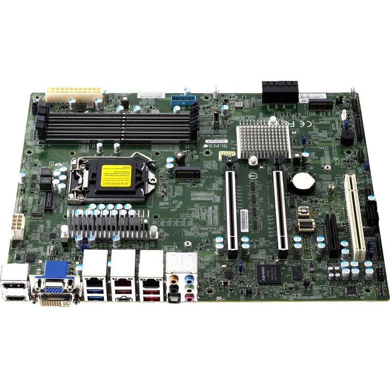 Материнская плата Supermicro MBD-X12SCA-F-B W-1200 CPU, 4 DIMM slots, Intel W480 controller for 4 SA