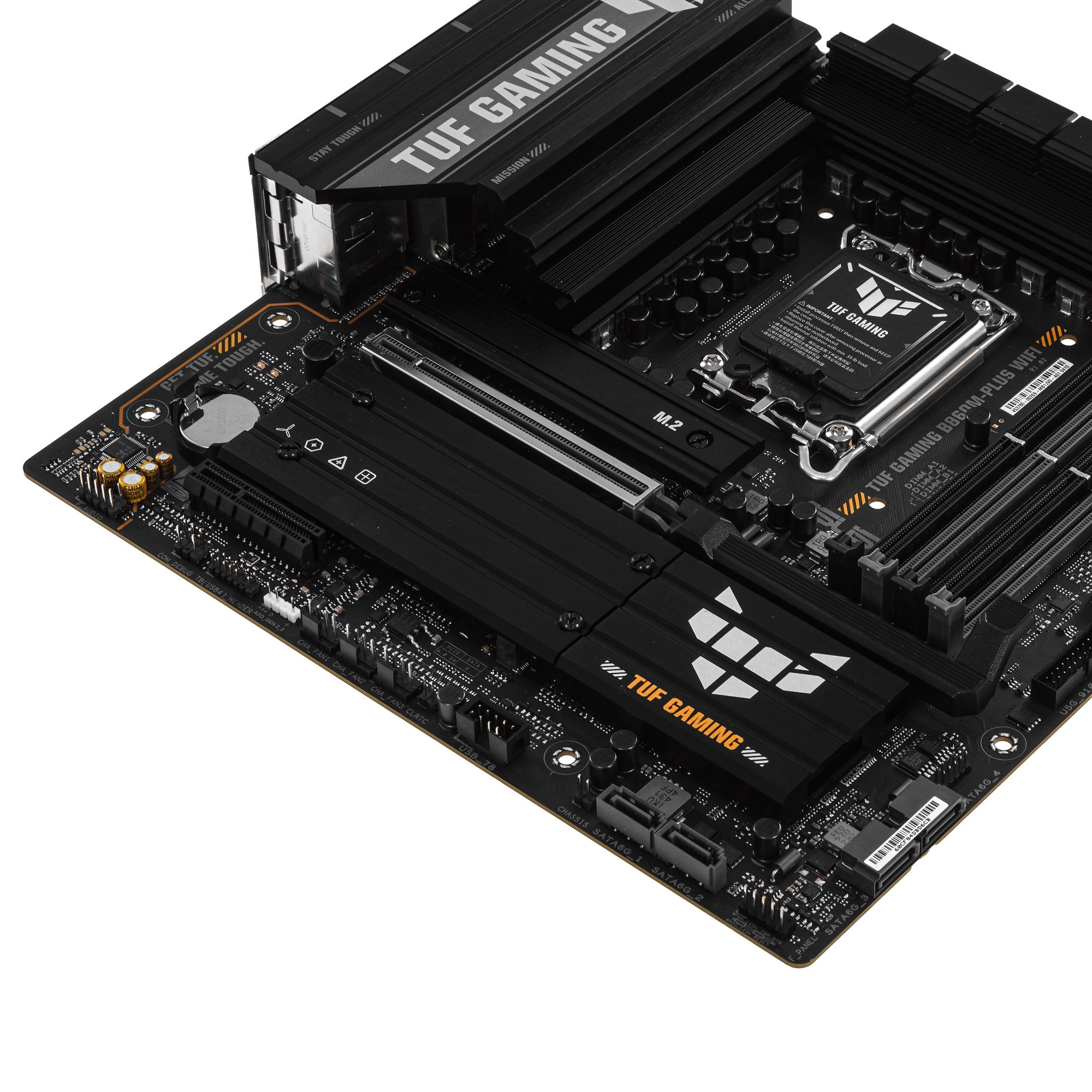 Материнская плата ASUS TUF GAMING B860M-PLUS WIFI, LGA 1851, Intel B860, 4xDDR5, 4xSATA, 3xM.2, 1xPC