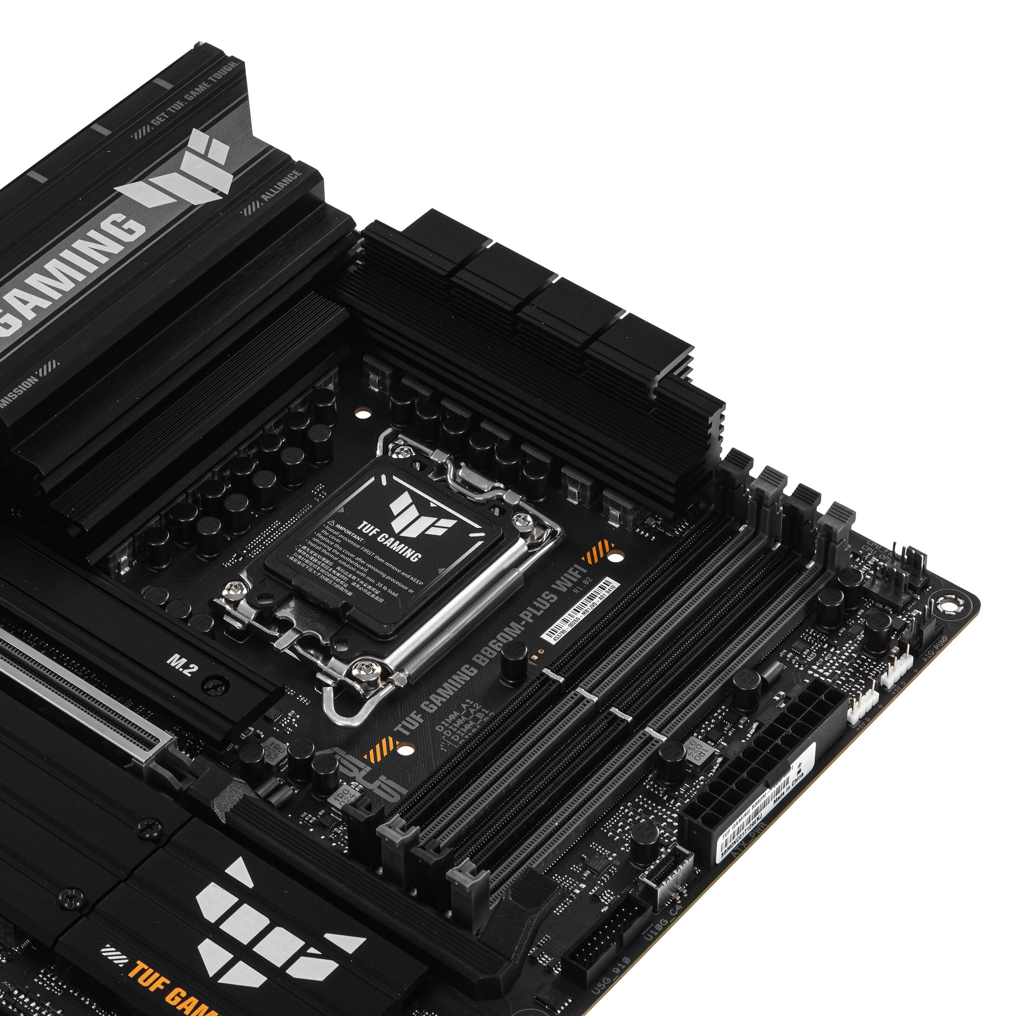 Материнская плата ASUS TUF GAMING B860M-PLUS WIFI, LGA 1851, Intel B860, 4xDDR5, 4xSATA, 3xM.2, 1xPC