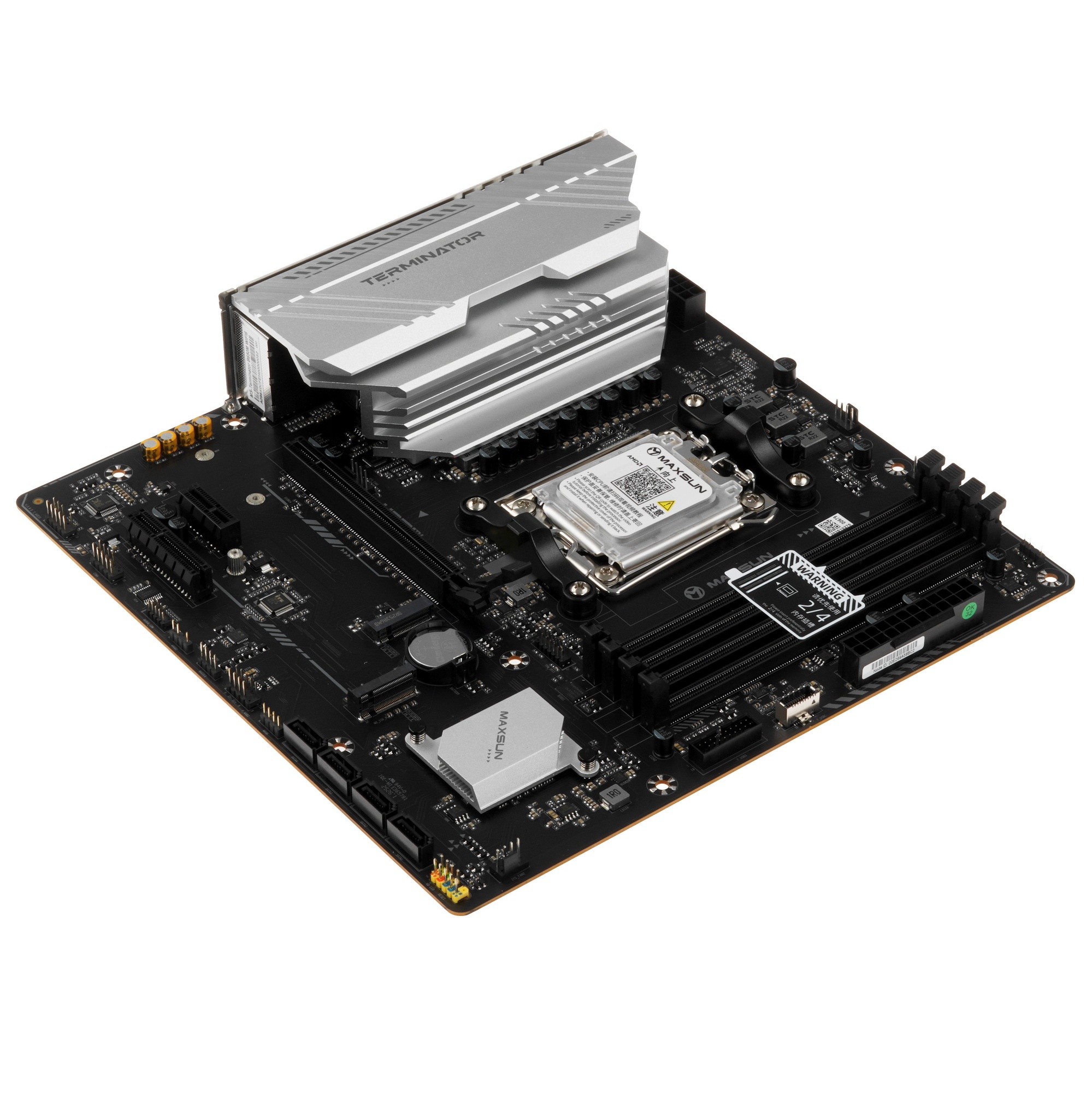 Материнская плата MAXSUN MS-Terminator B650M WIFI6, AM5, B650, 4*DDR5, 4*SATA 3.0, 2*M.2, USB 3.2, U