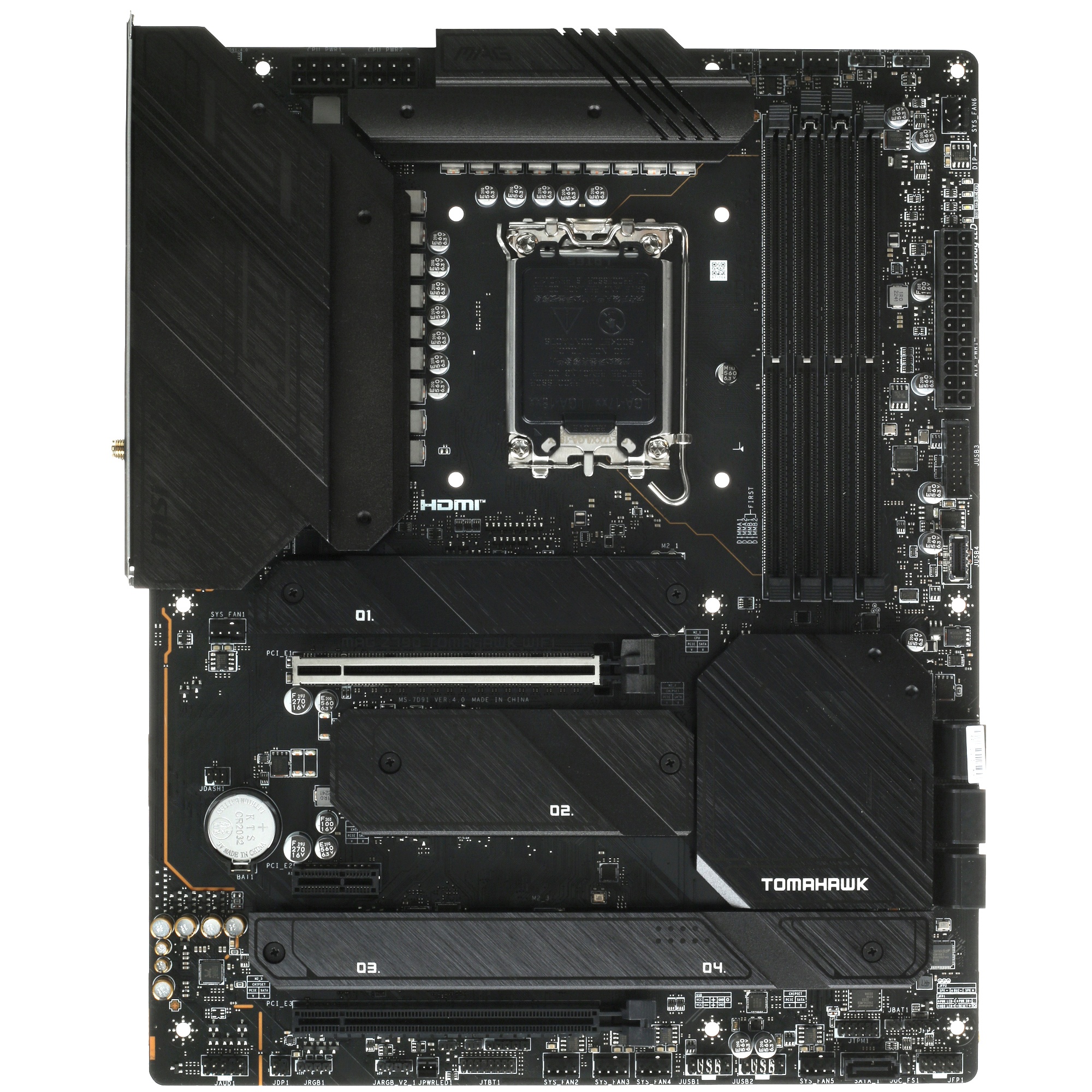 Материнская плата MSI MAG Z790 TOMAHAWK WIFI, LGA 1700, Intel Z790, 4xDDR5, 7xSATA, 4xM.2, 1xPCIe 4.
