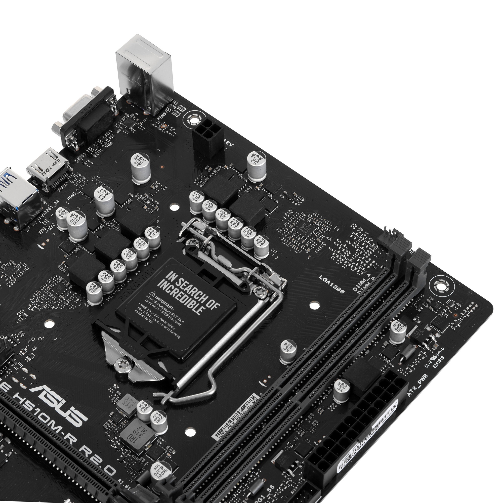 Материнская плата ASUS PRIME H510M-R R2.0-SI, LGA 1200, Intel H470, 2xDDR4, 4xSATA, 1xPCIe 4.0 x16,
