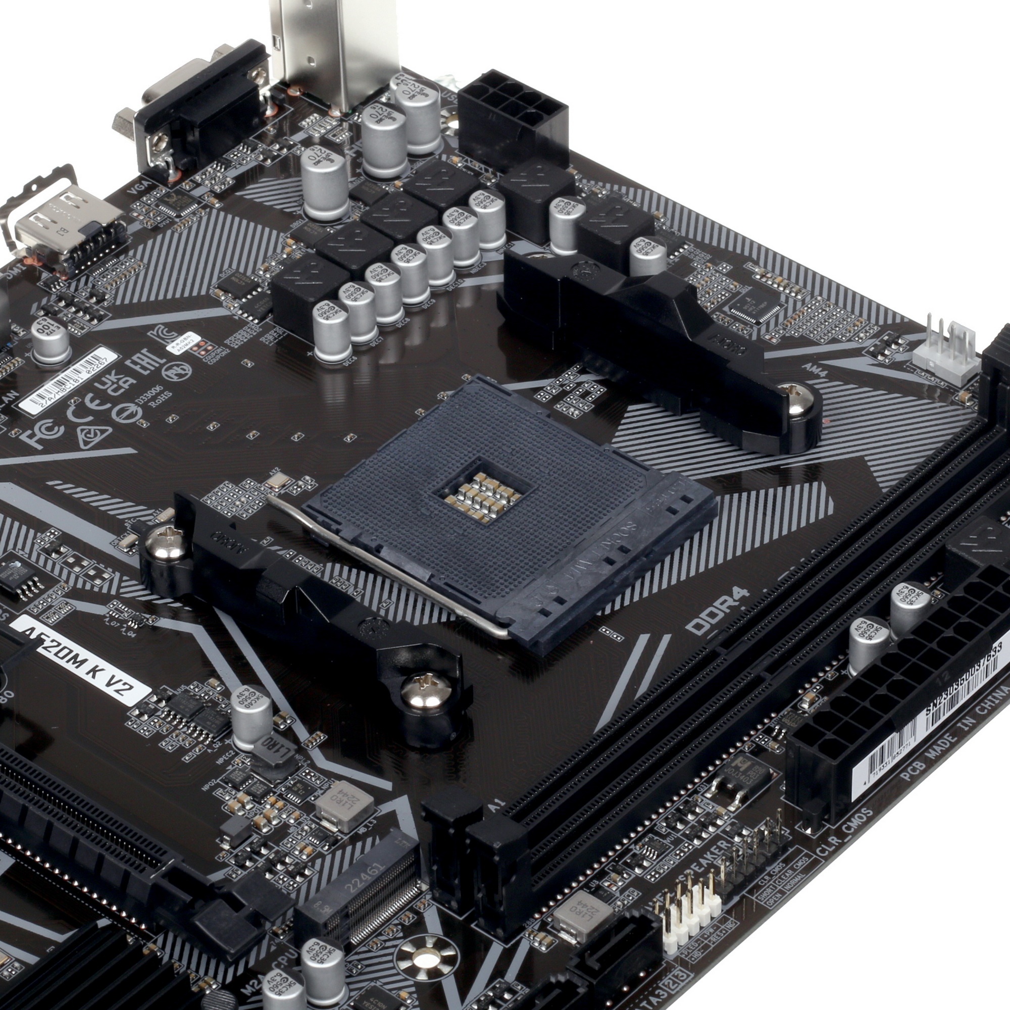 Материнская плата Gigabyte A520M K V2 (V1.1), AM4, AMD A520, 2xDDR4, 4xSATA, 1xM.2, 1xPCIe 3.0 x16,