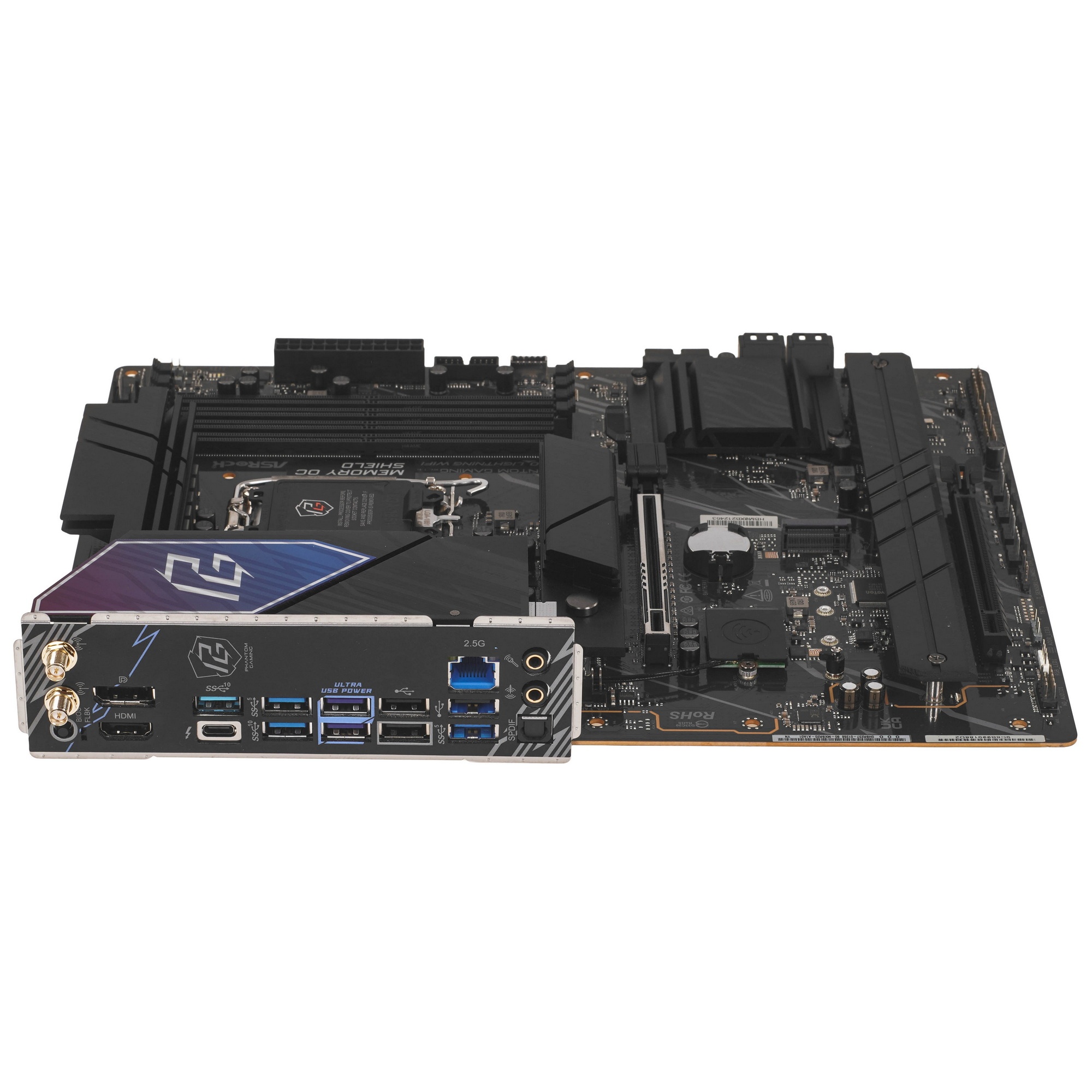 Материнская плата ASRock Phantom Gaming B860 Lightning WiFi, LGA 1851, Intel B860, 4xDDR5, 4xSATA, 4
