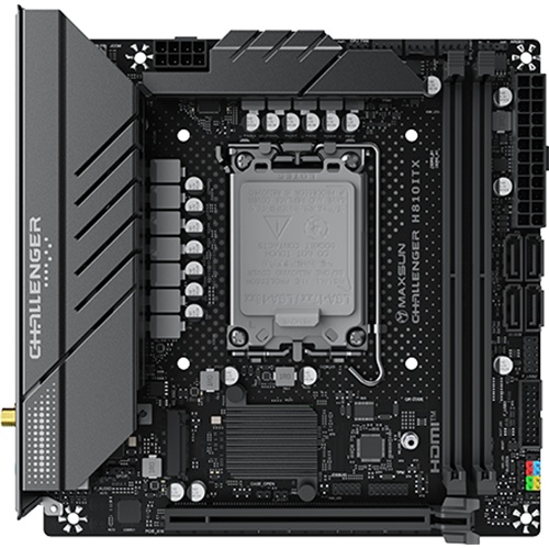 Материнская плата MAXSUN MS-Challenger H810ITX WIFI, B810, LGA1851,  2*DDR5, 2*SATA3, 2*M.2, USB 3.2