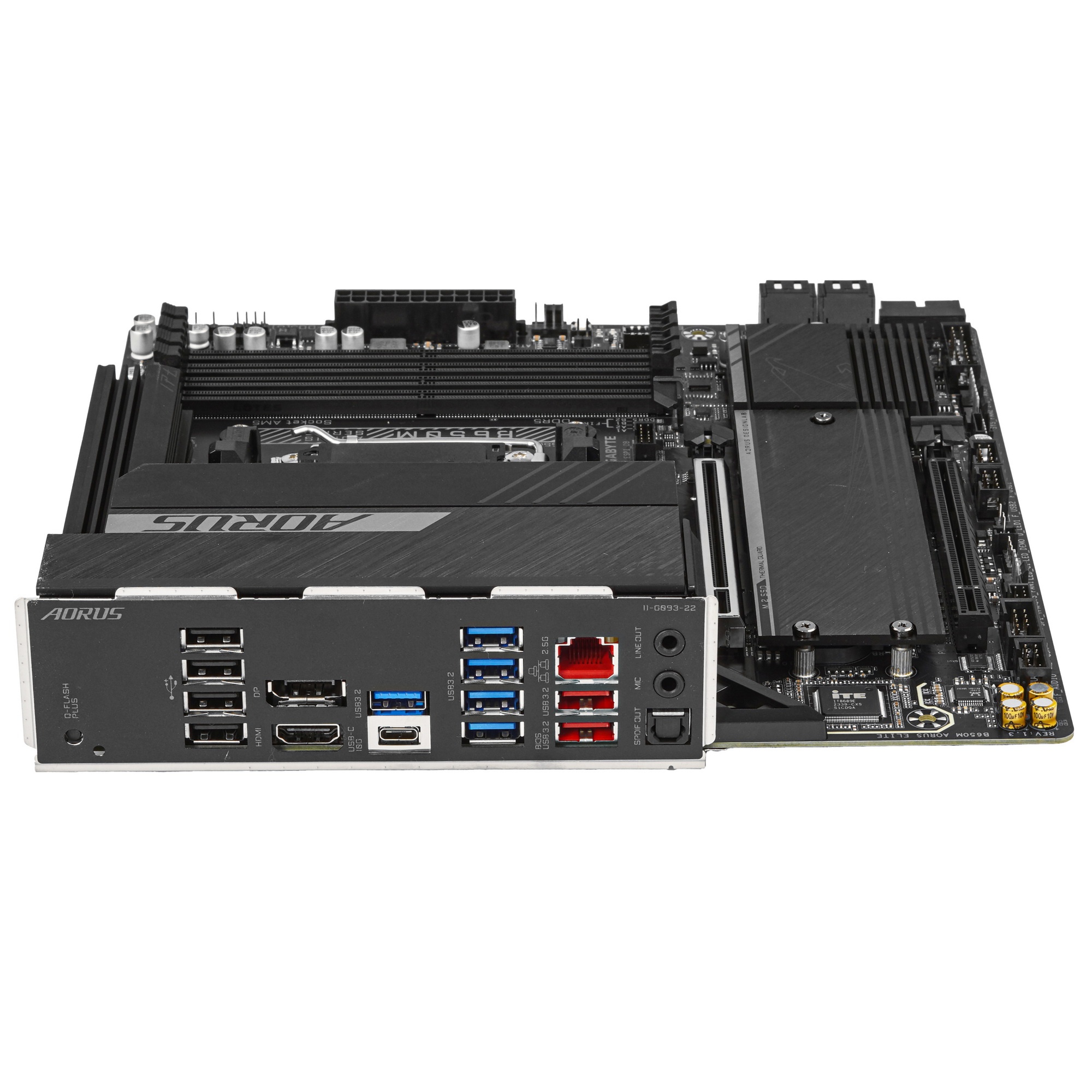 Материнская плата Gigabyte B650M AORUS ELITE, Socket AM5, AMD B650, 4xDDR5, 4xSATA, 2xM.2, 1xPCI-E 4